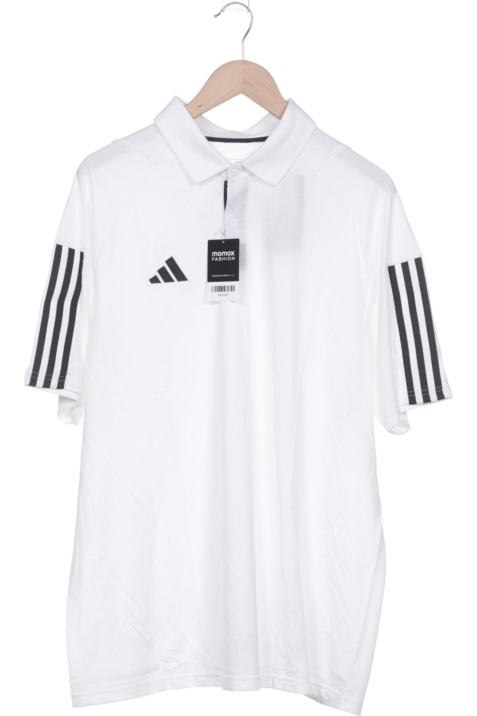 

adidas Herren Poloshirt, weiß, Gr. 54