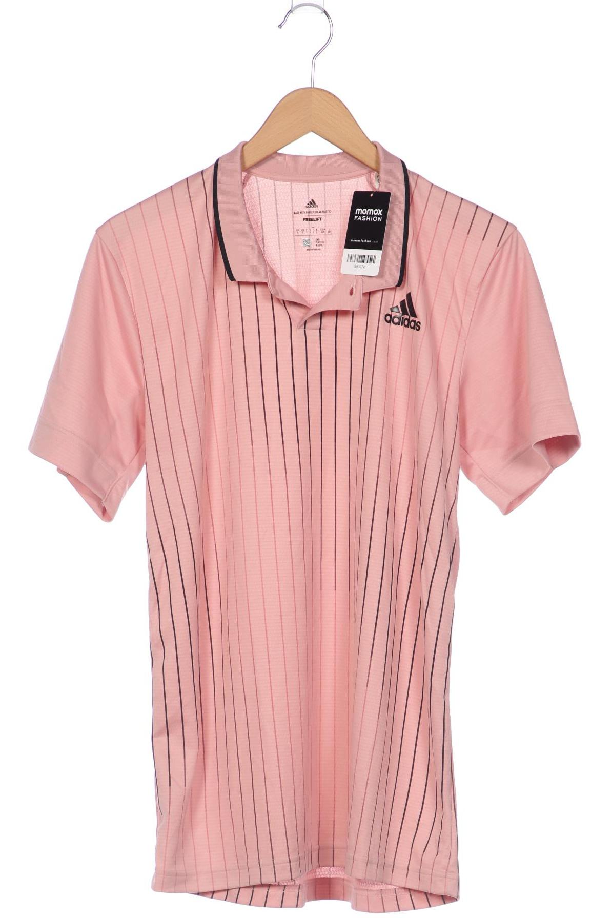 

adidas Herren Poloshirt, pink, Gr. 52
