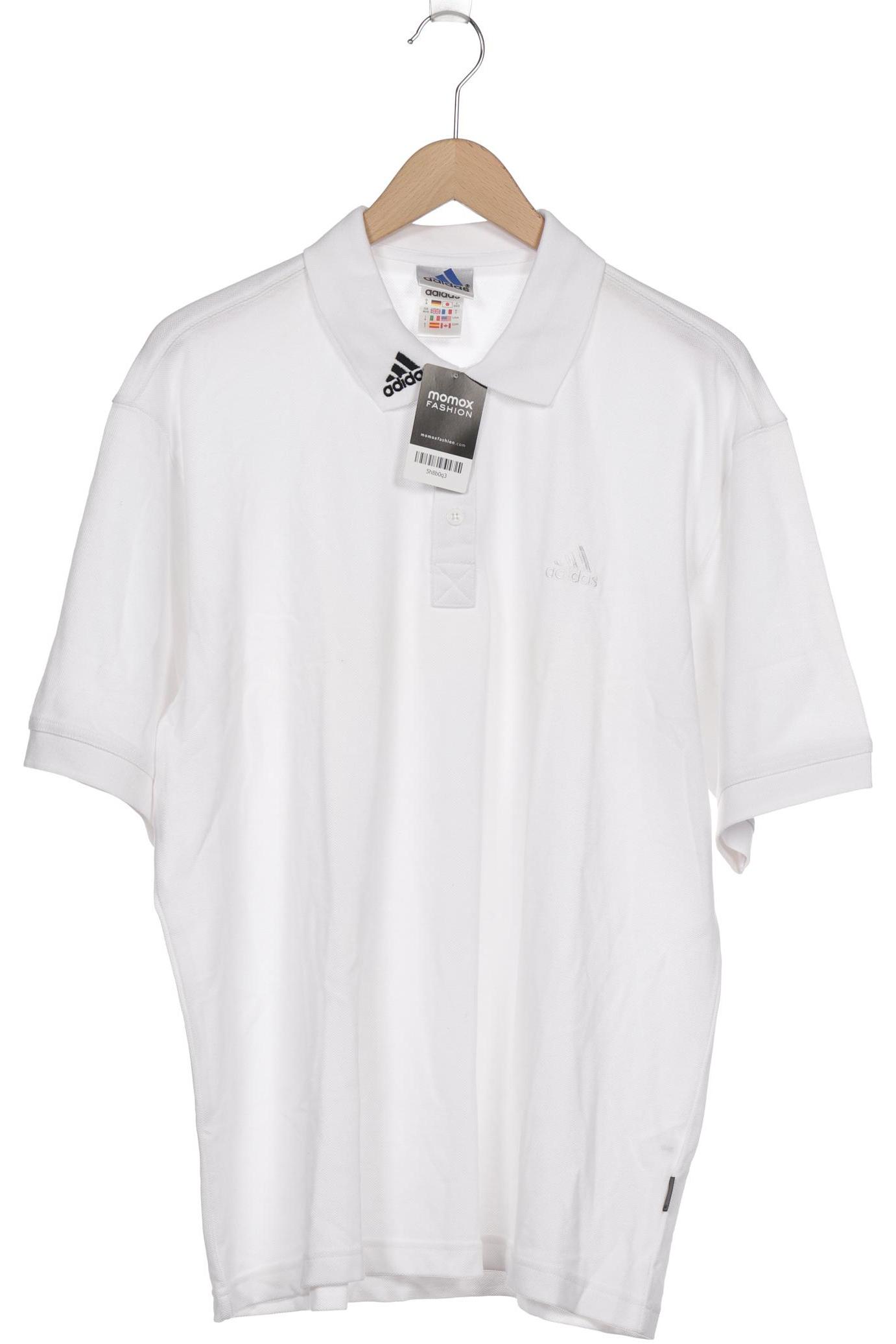 

adidas Herren Poloshirt, weiß, Gr. 52