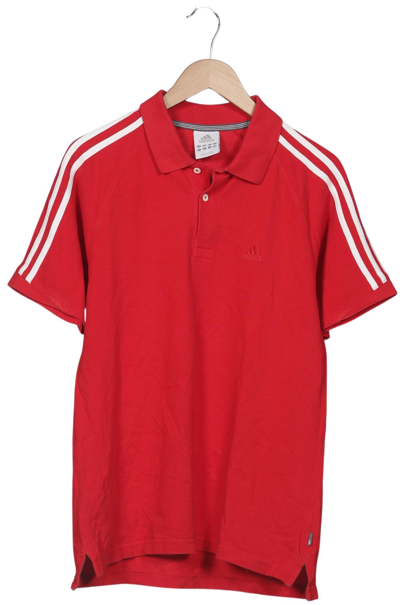 

adidas Herren Poloshirt, rot, Gr. 48
