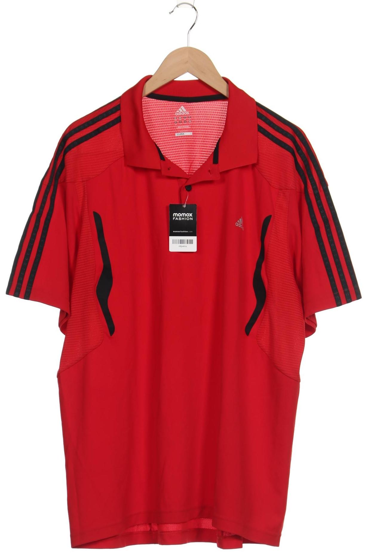 

adidas Herren Poloshirt, rot, Gr. 56