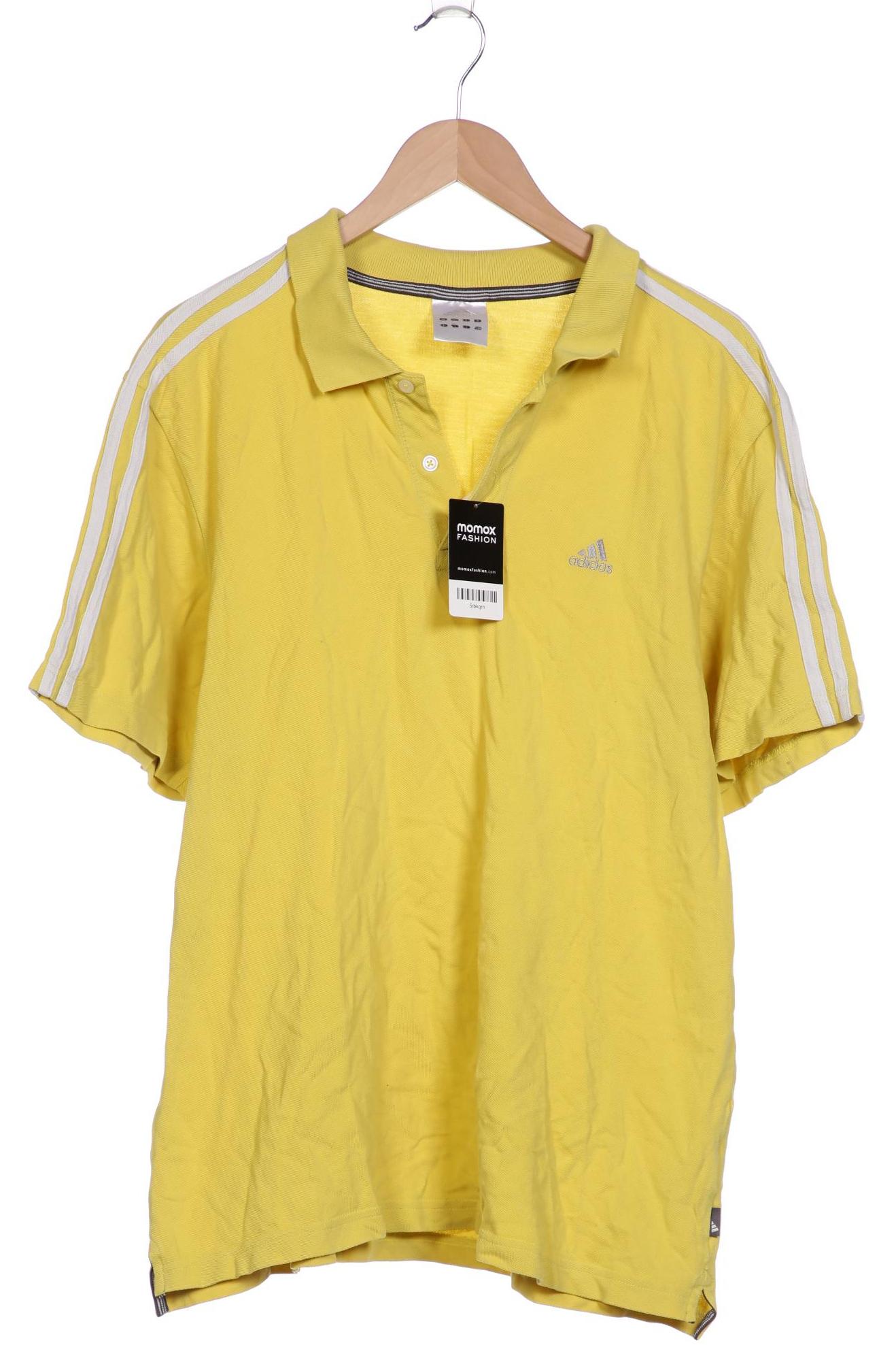 

adidas Herren Poloshirt, gelb, Gr. 54