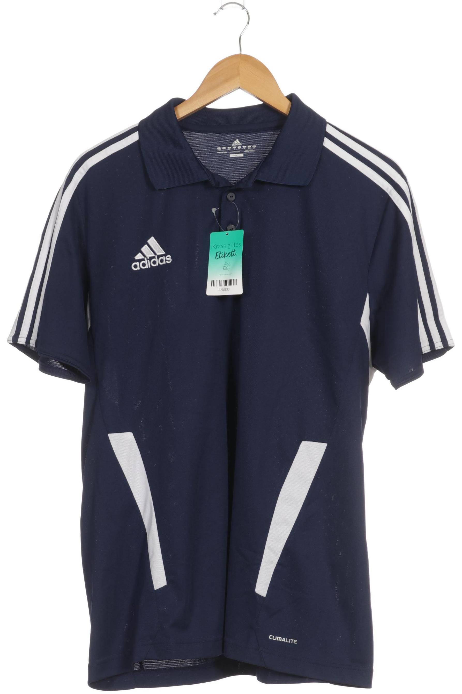 

adidas Herren Poloshirt, blau, Gr.
