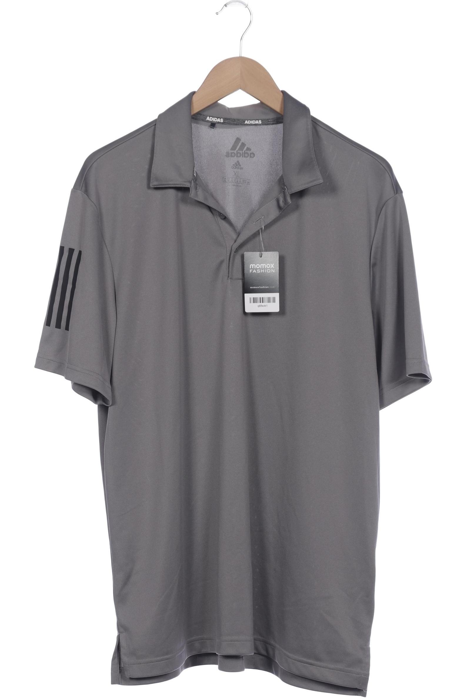 

adidas Herren Poloshirt, grau, Gr. 54