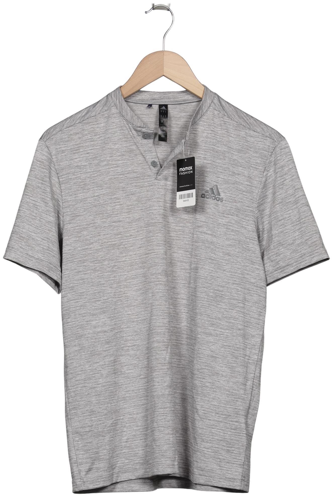 

adidas Herren Poloshirt, grau, Gr. 46