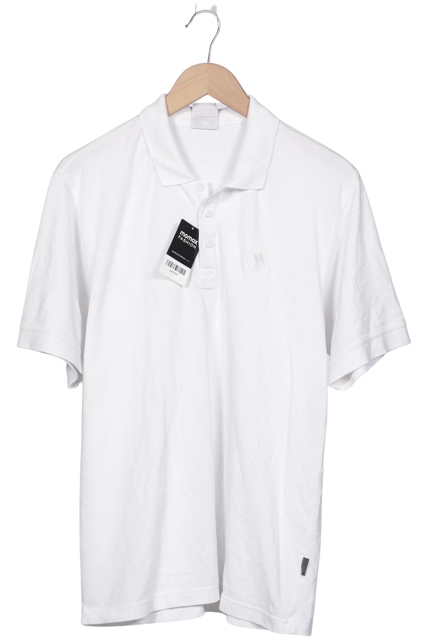 

adidas Herren Poloshirt, weiß, Gr. 48