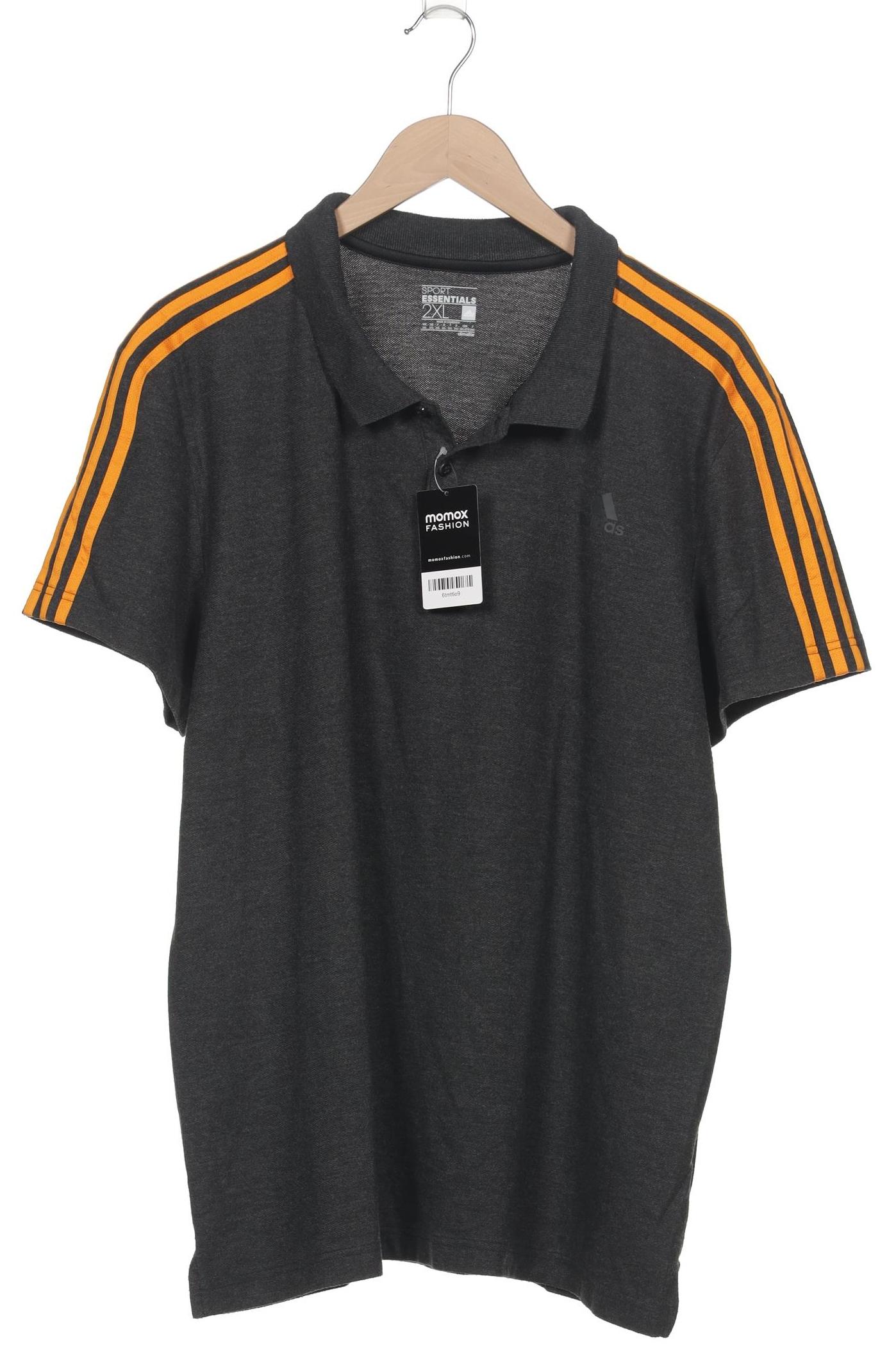 

adidas Herren Poloshirt, grau, Gr. 56
