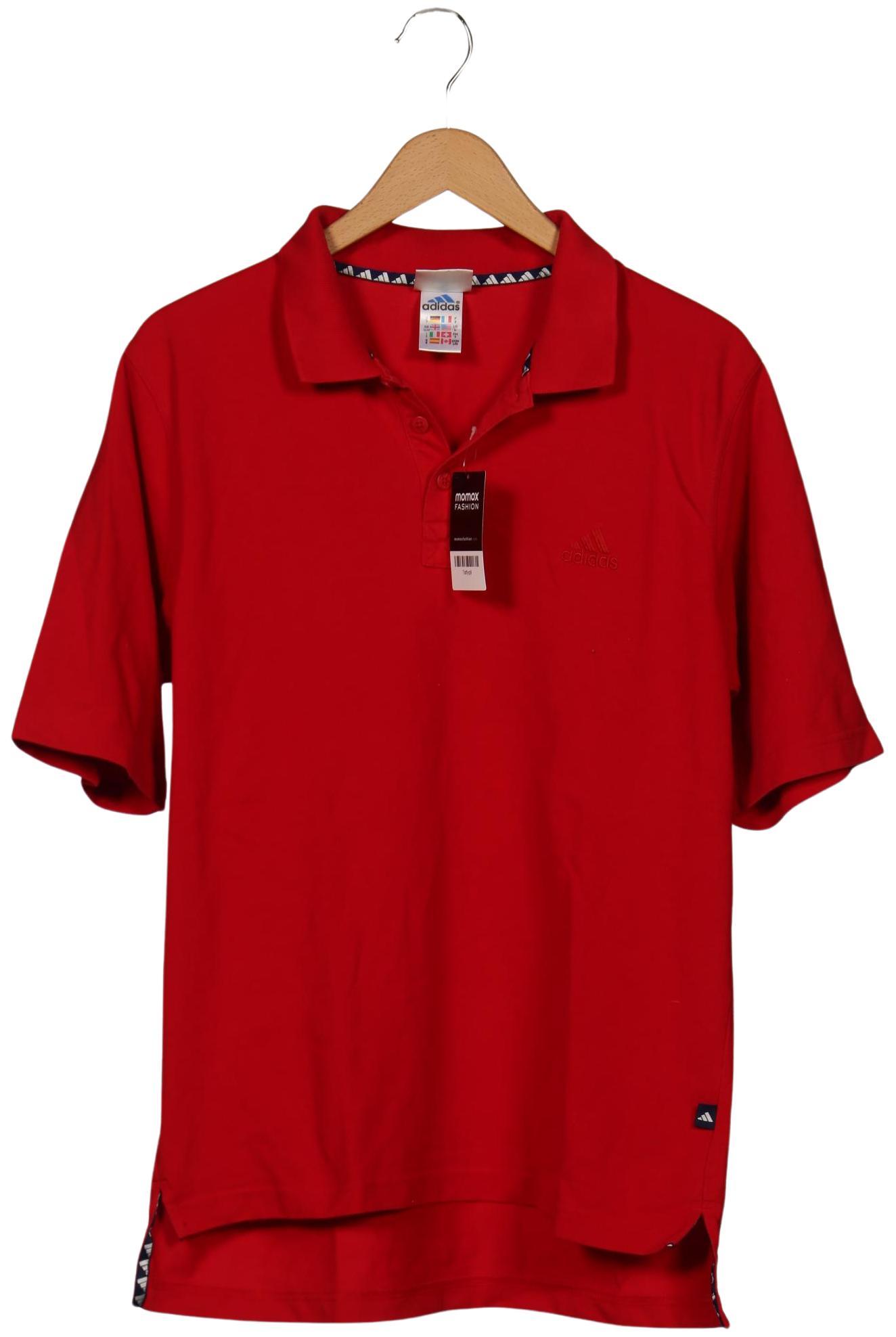 

adidas Herren Poloshirt, rot, Gr. 52
