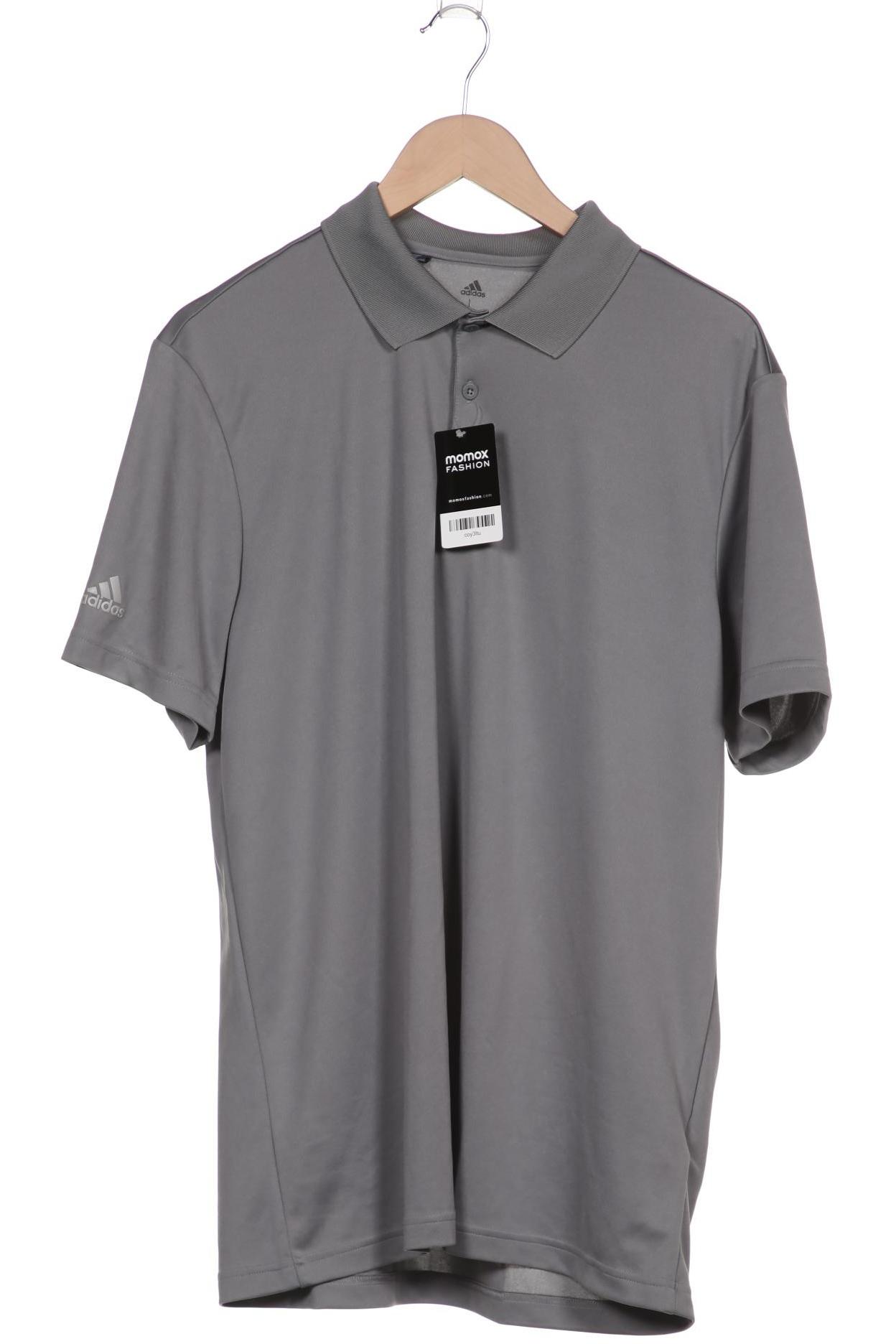 

adidas Herren Poloshirt, grau, Gr. 52