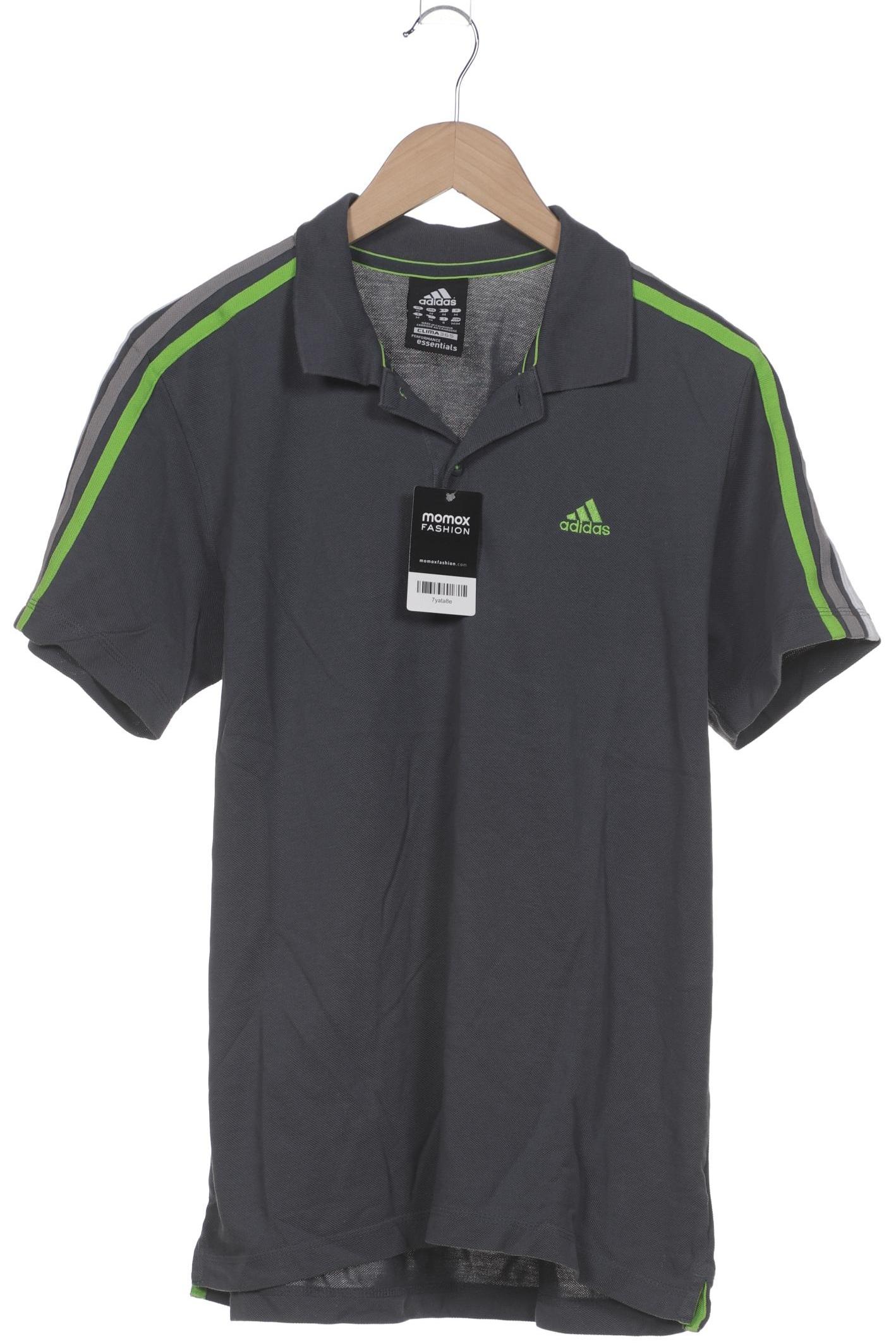 

adidas Herren Poloshirt, grau, Gr. 48