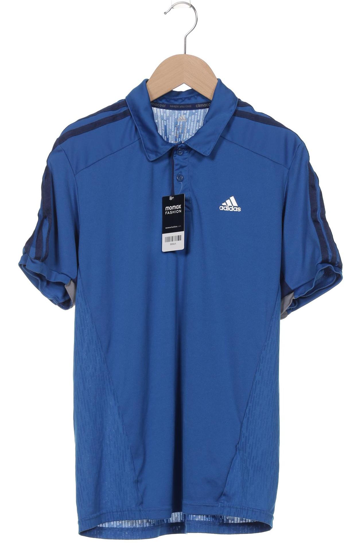 

adidas Herren Poloshirt, blau, Gr. 46