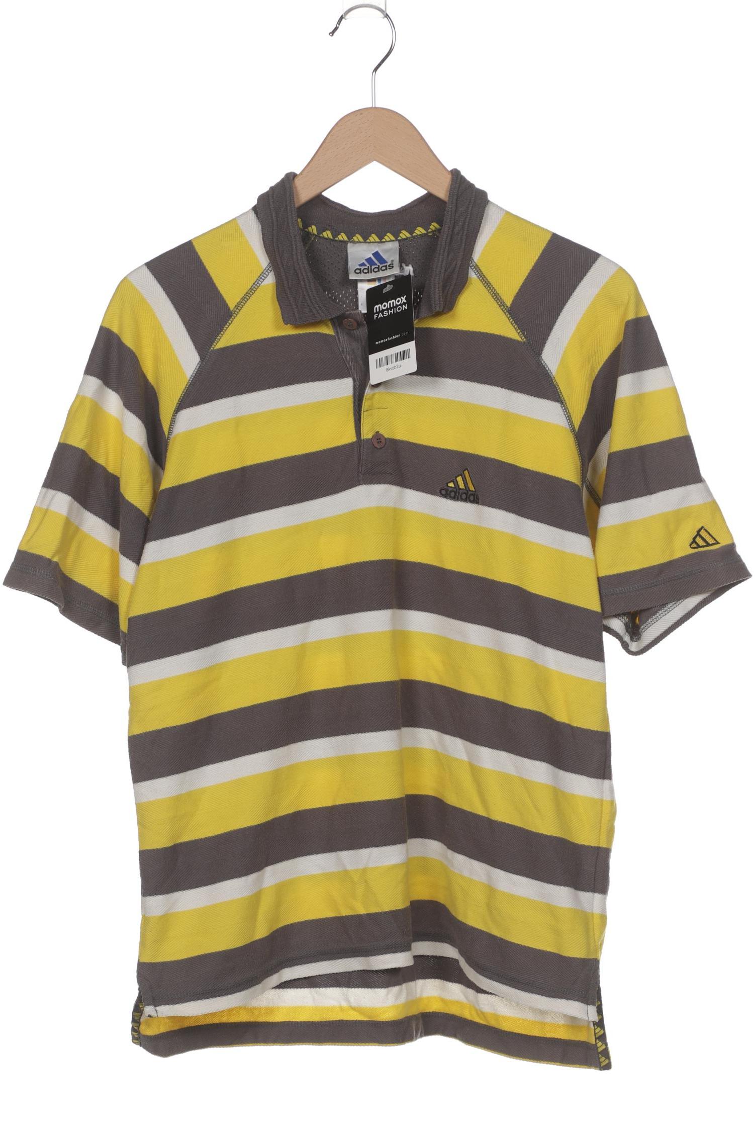 

adidas Herren Poloshirt, gelb, Gr. 48