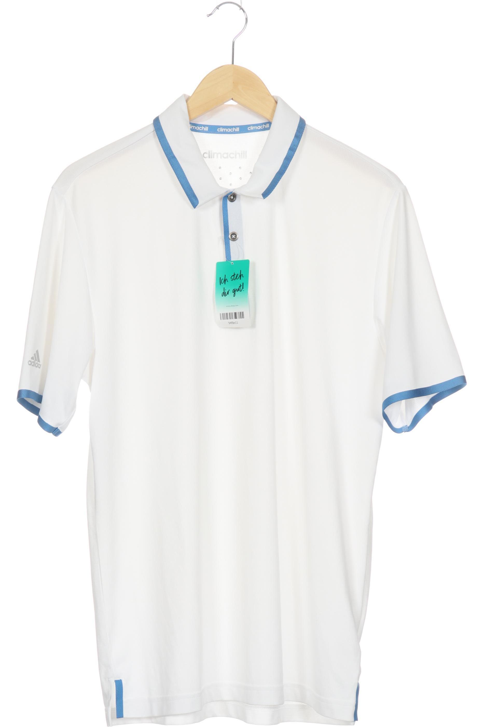 

adidas Herren Poloshirt, weiß, Gr.