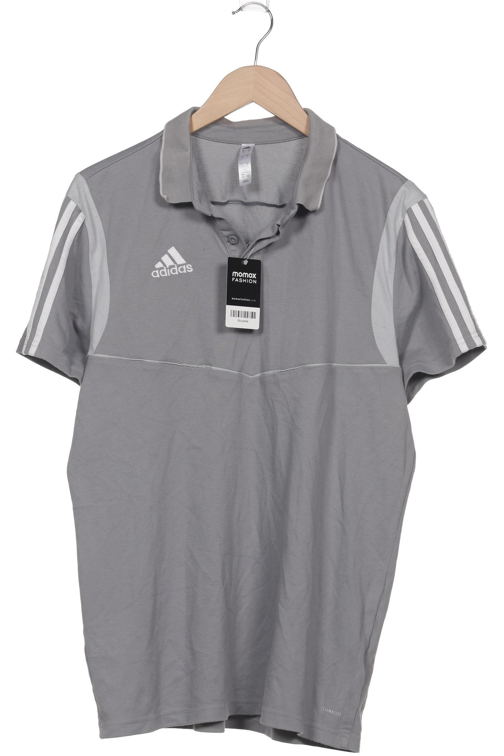

adidas Herren Poloshirt, grau, Gr. 52