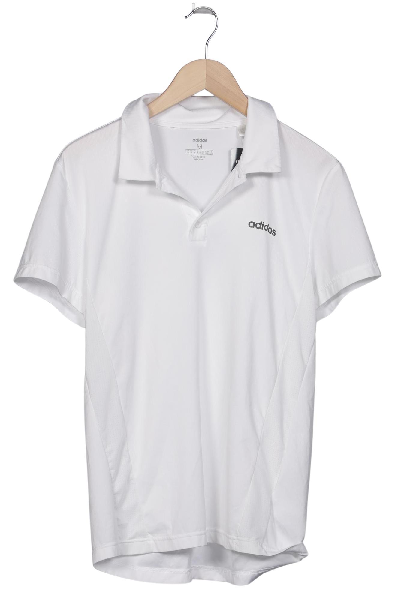 

adidas Herren Poloshirt, weiß, Gr. 48