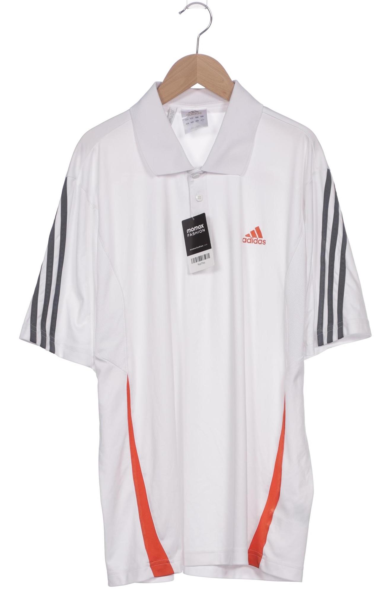 

adidas Herren Poloshirt, weiß, Gr. 52