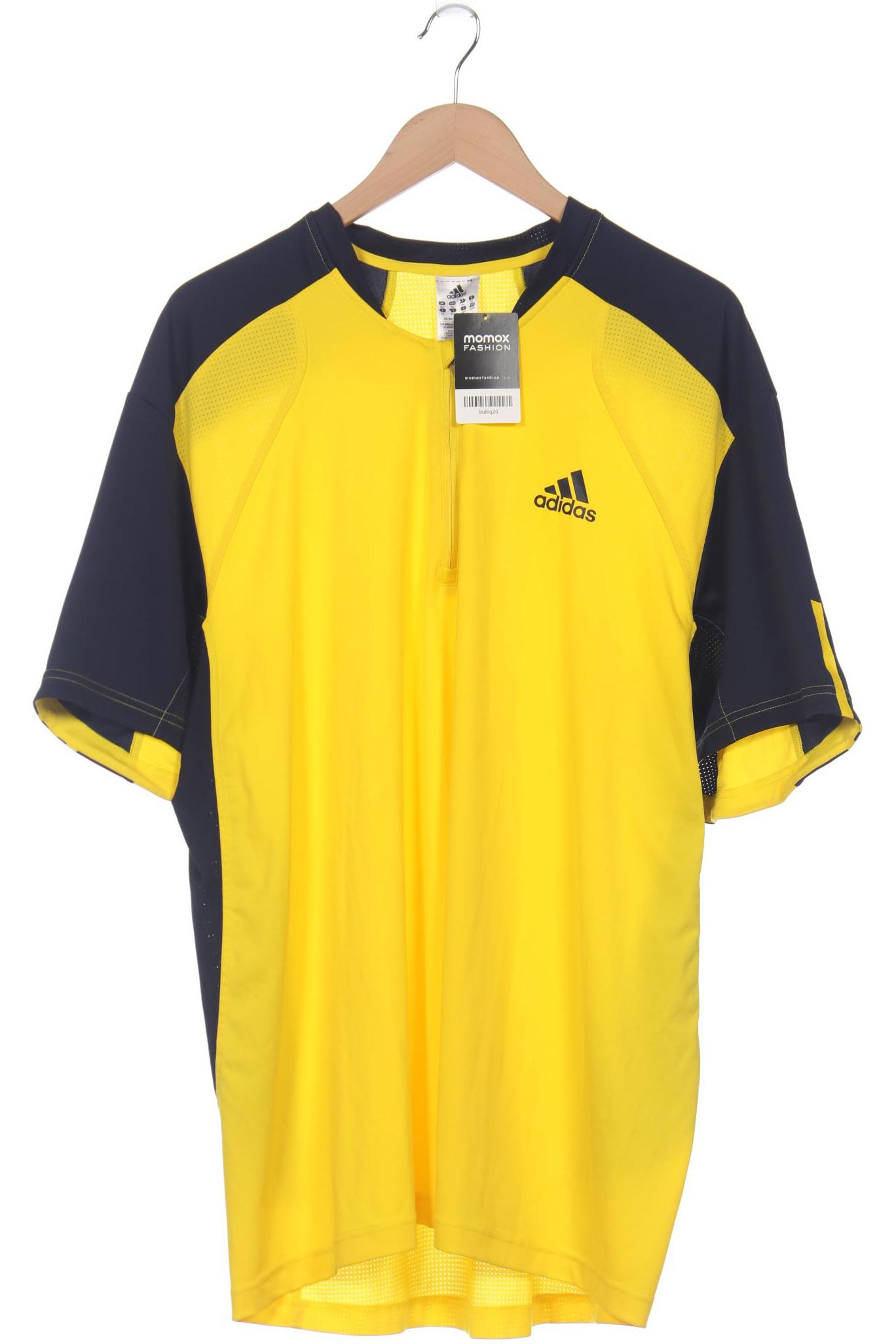 

adidas Herren Poloshirt, gelb, Gr. 56