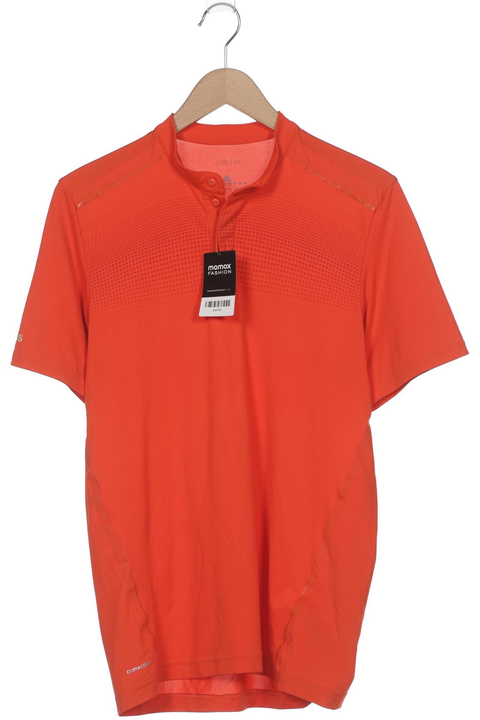 

adidas Herren Poloshirt, orange, Gr. 46