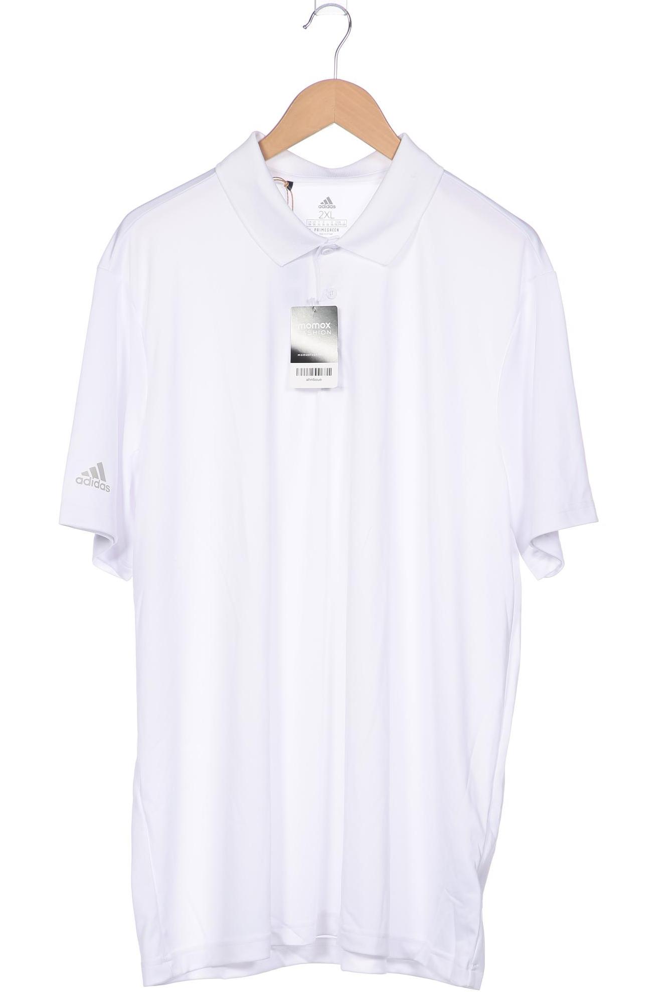 

adidas Herren Poloshirt, weiß, Gr. 56