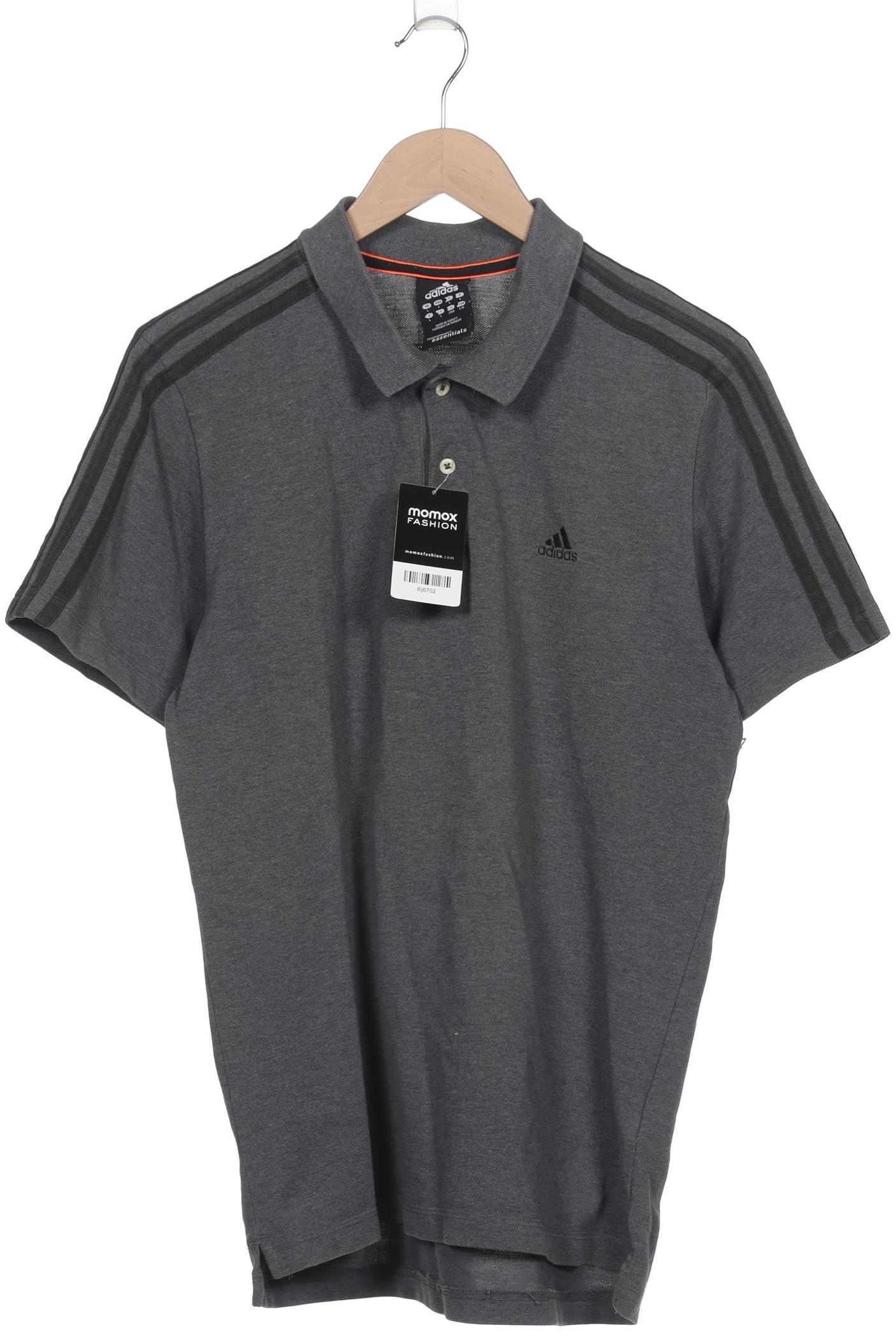

adidas Herren Poloshirt, grau, Gr. 52