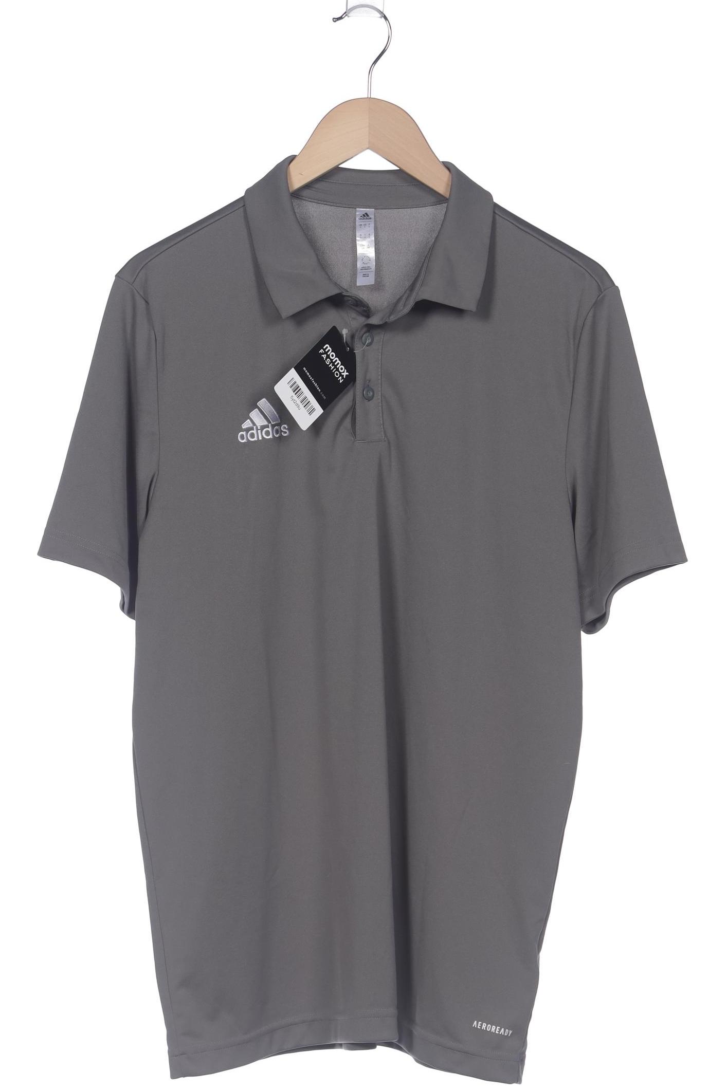

adidas Herren Poloshirt, grau, Gr. 52