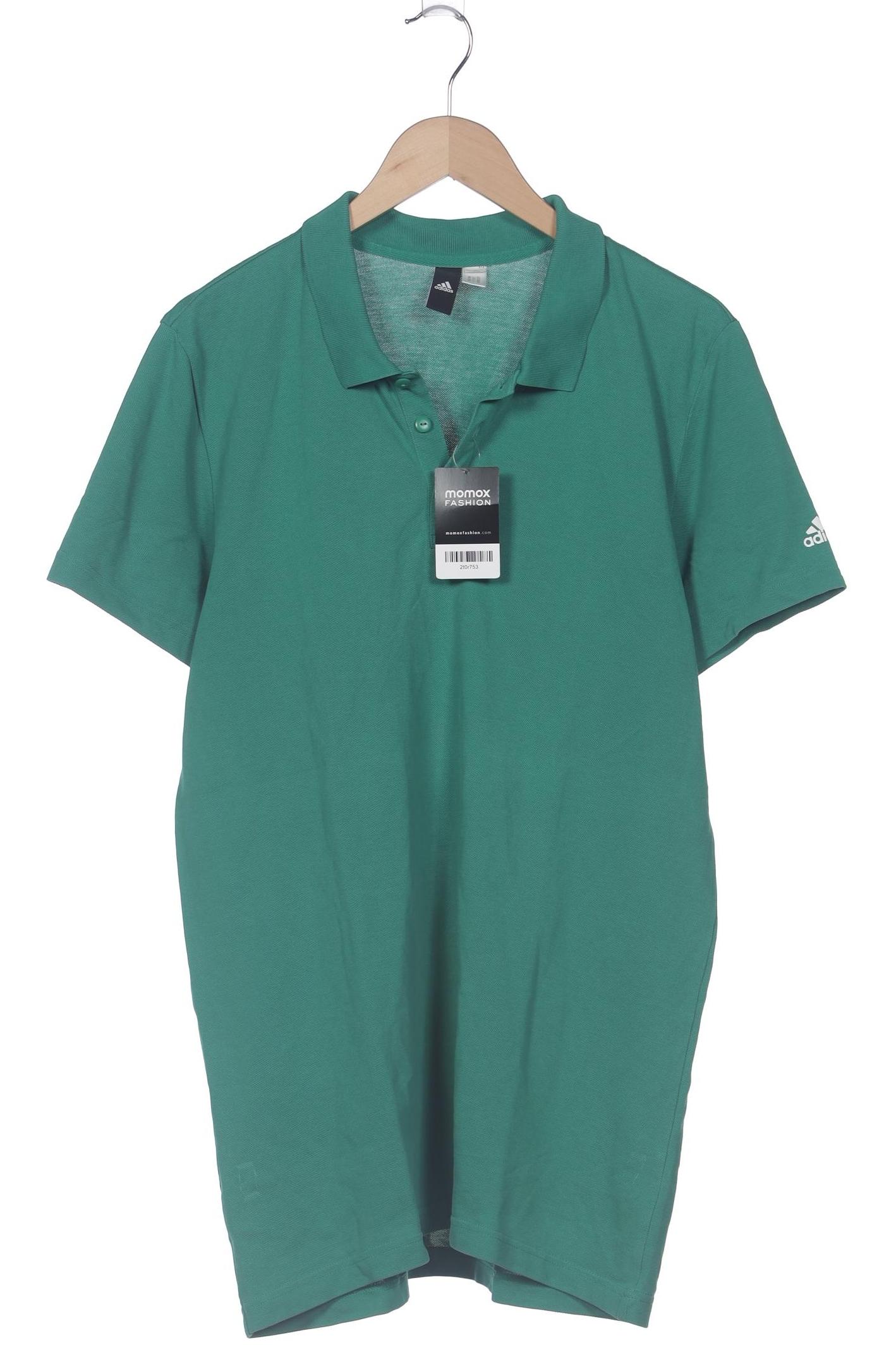 

adidas Herren Poloshirt, grün, Gr. 54