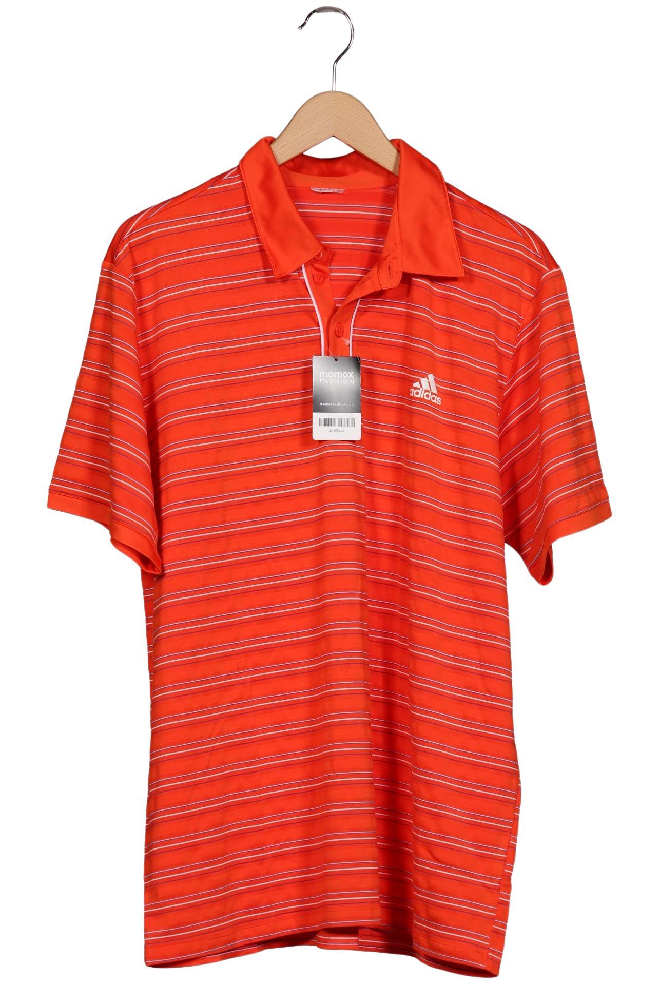 

adidas Herren Poloshirt, orange, Gr. 56