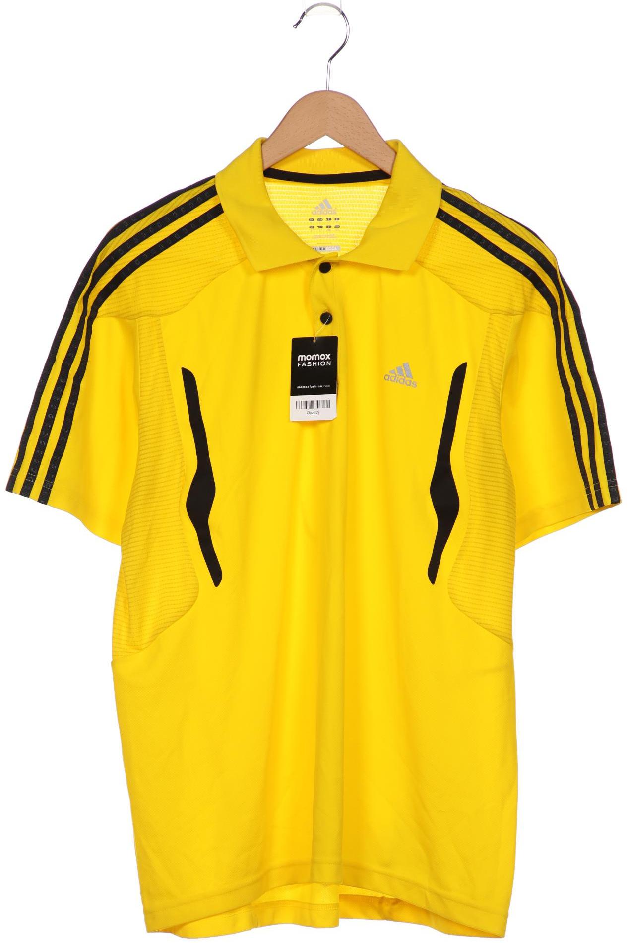 

adidas Herren Poloshirt, gelb, Gr. 52