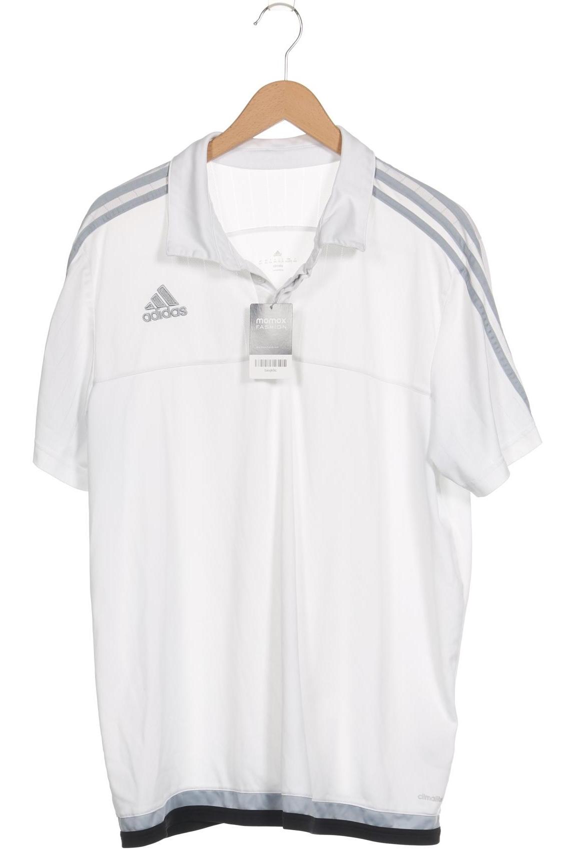 

adidas Herren Poloshirt, weiß, Gr. 56