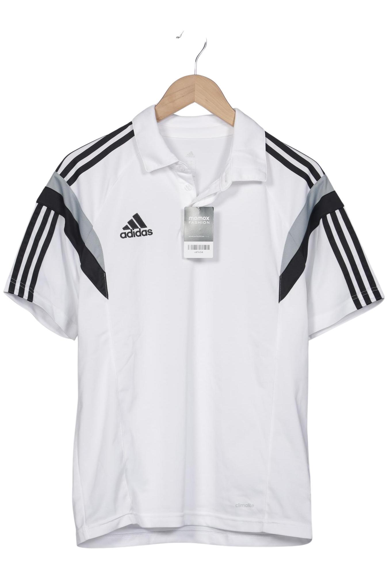 

adidas Herren Poloshirt, weiß, Gr. 48