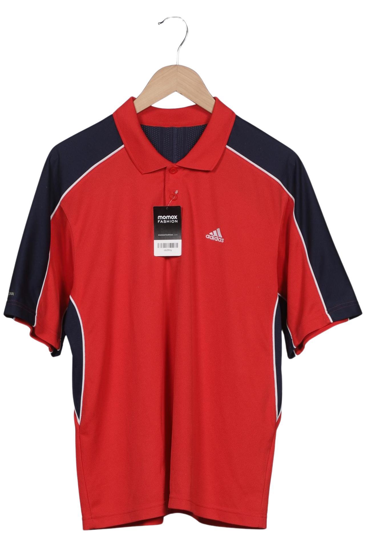 

adidas Herren Poloshirt, rot, Gr. 48