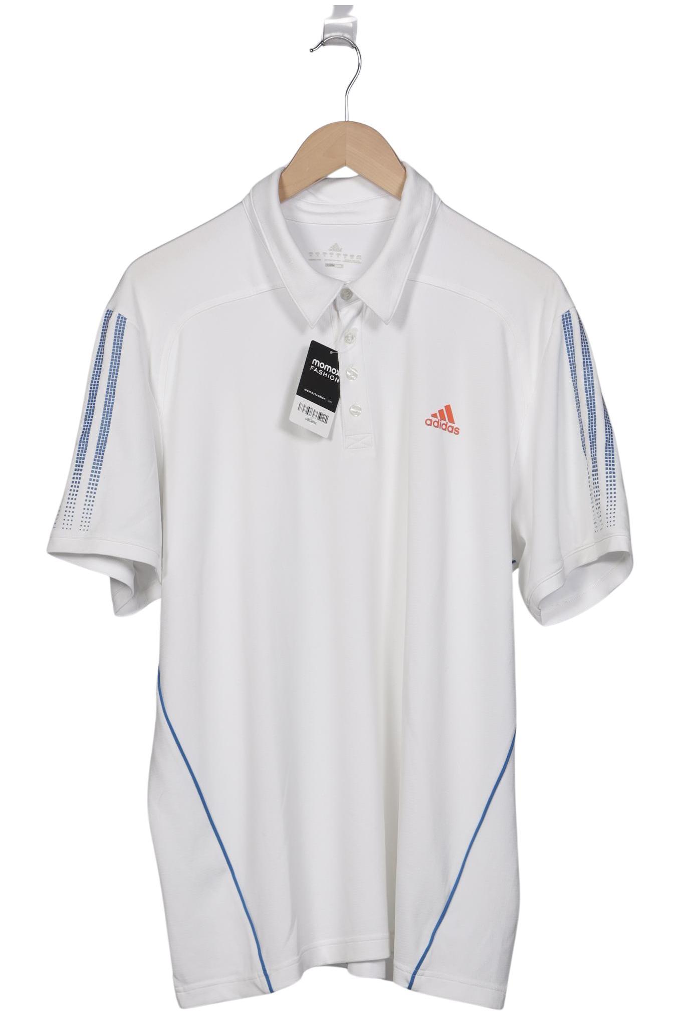 

adidas Herren Poloshirt, weiß, Gr. 54