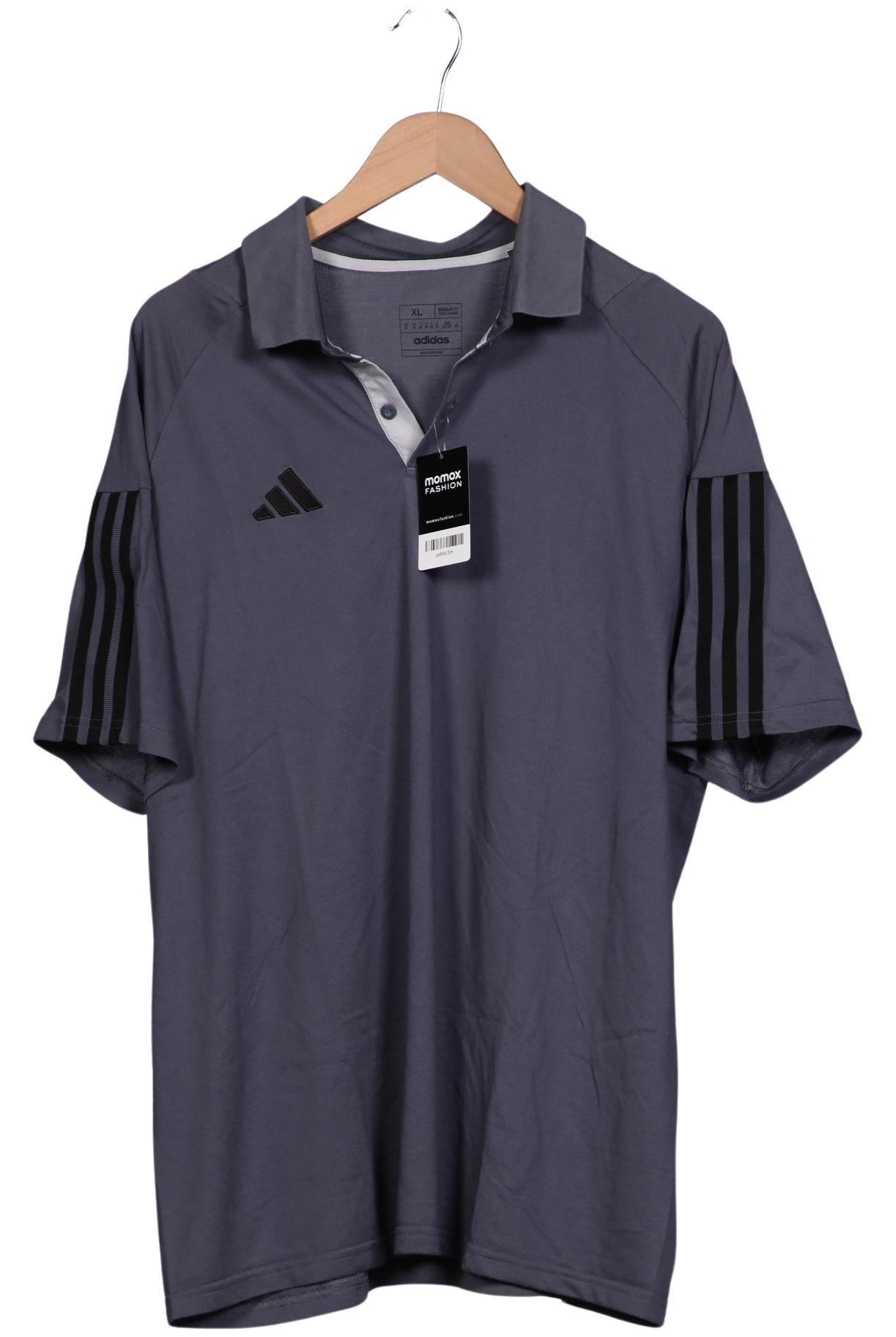 

adidas Herren Poloshirt, grau, Gr. 54