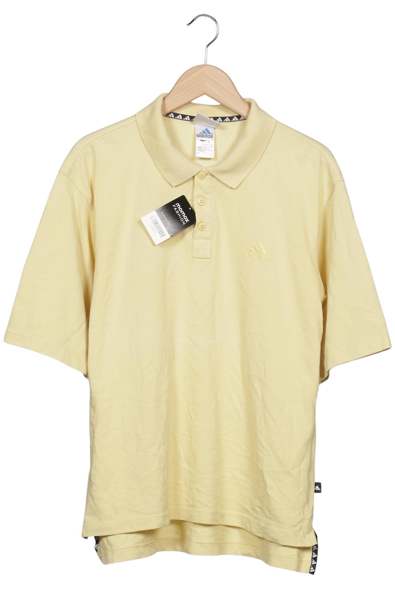 

adidas Herren Poloshirt, gelb, Gr. 52