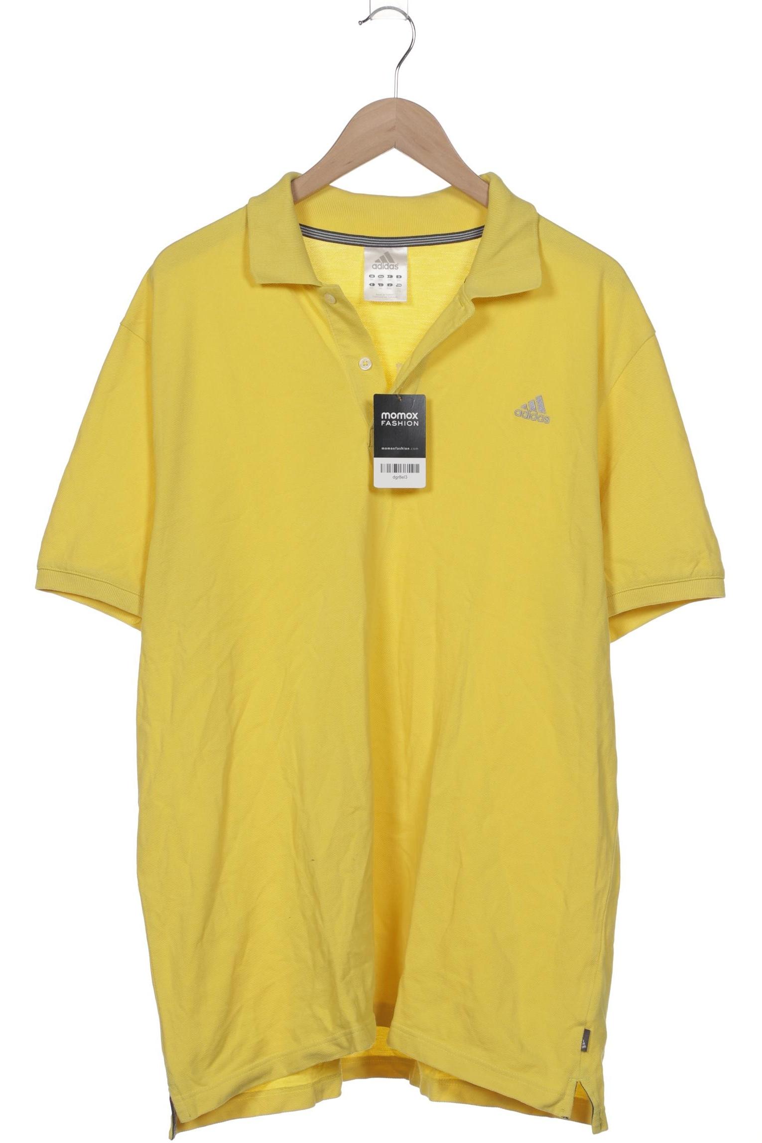 

adidas Herren Poloshirt, gelb, Gr. 56