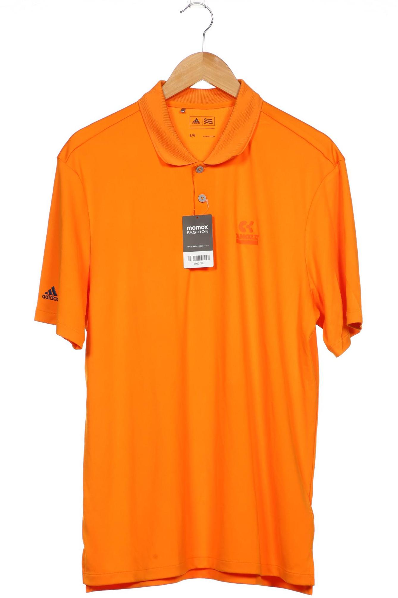 

adidas Herren Poloshirt, orange, Gr. 52