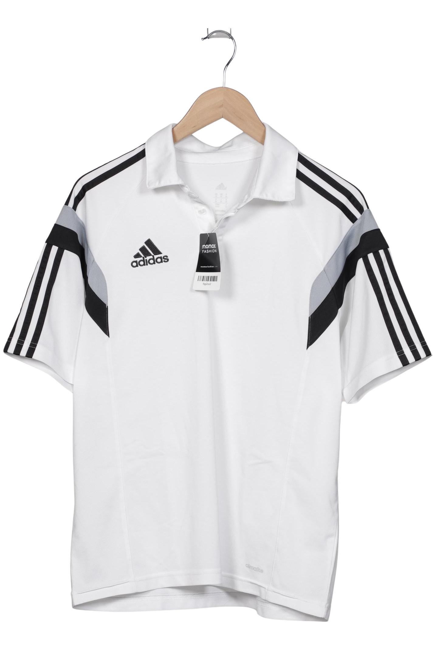 

adidas Herren Poloshirt, weiß, Gr. 48