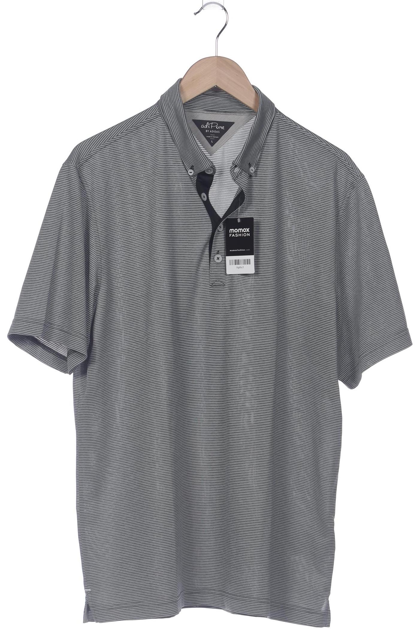 

adidas Herren Poloshirt, grau, Gr. 52