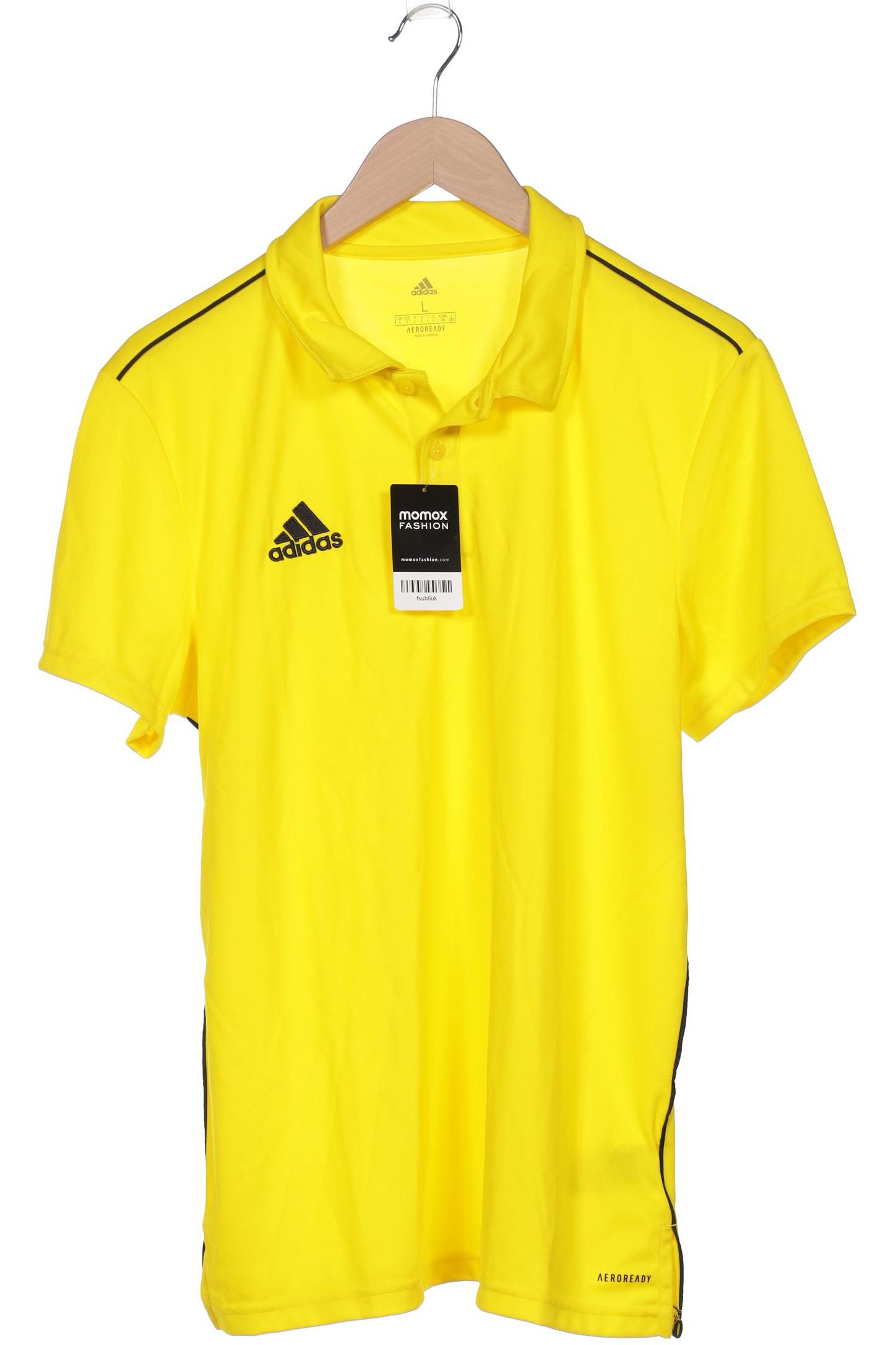 

adidas Herren Poloshirt, gelb, Gr. 52