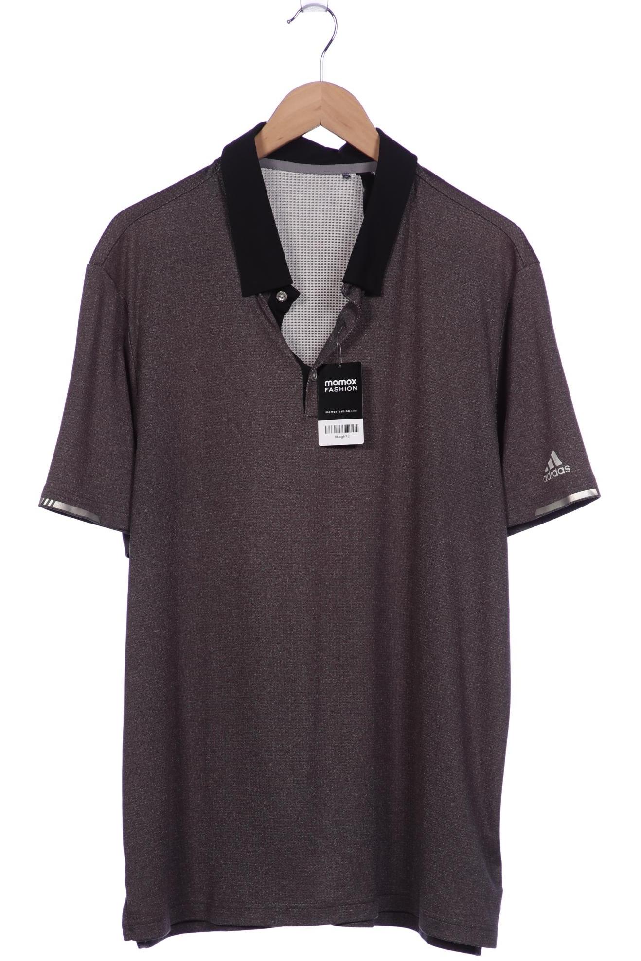 

adidas Herren Poloshirt, grau, Gr. 54