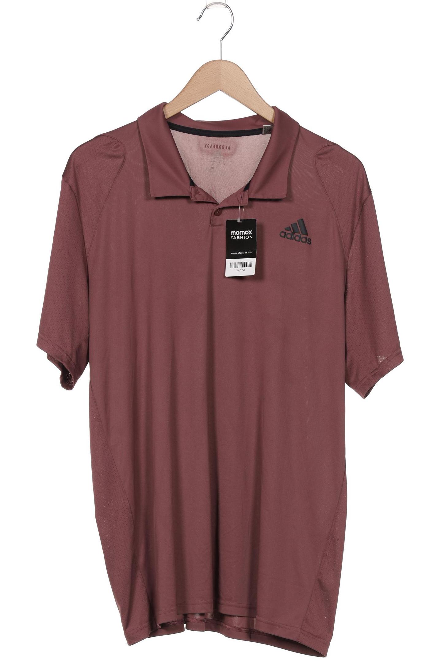 

adidas Herren Poloshirt, bordeaux, Gr. 56