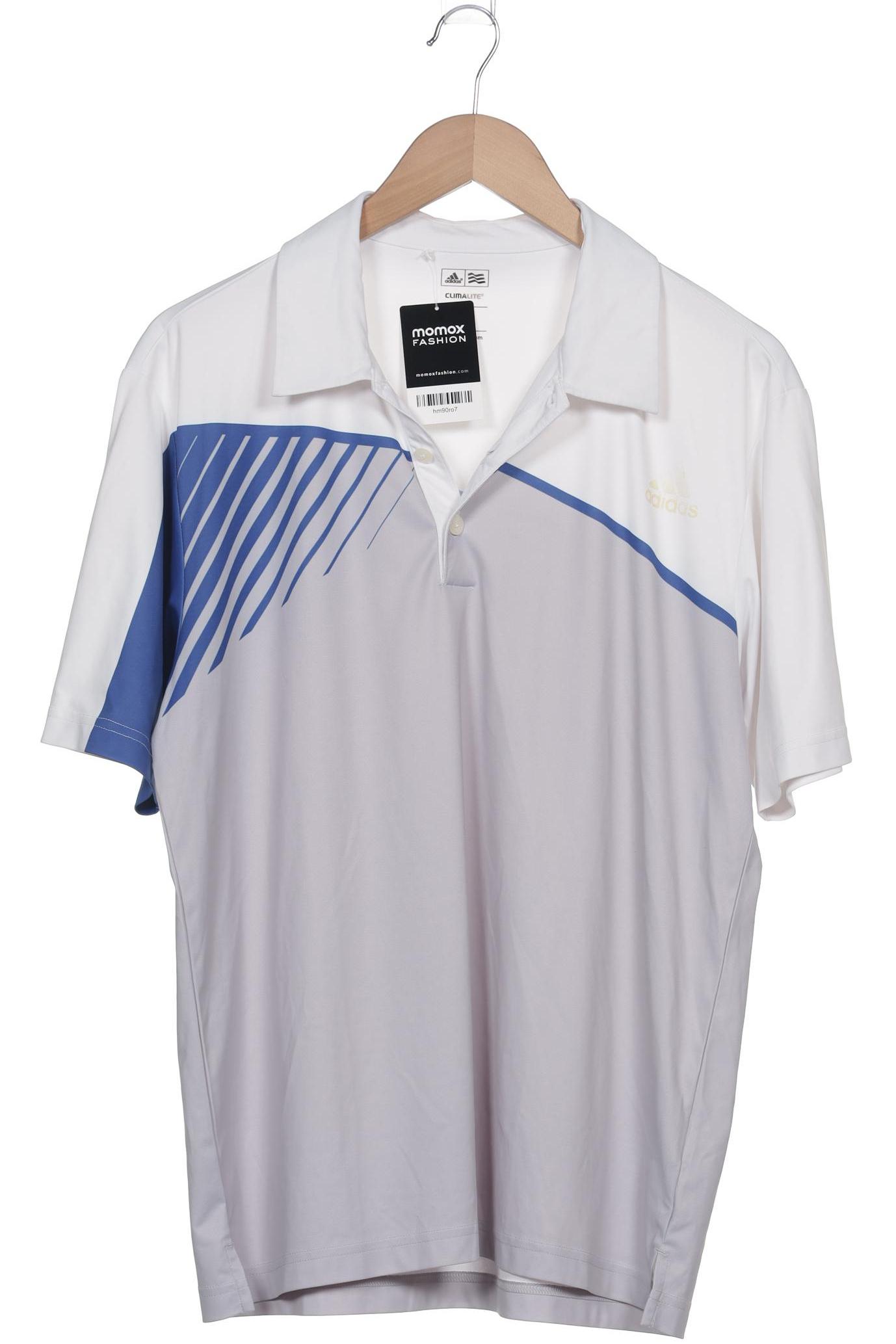 

adidas Herren Poloshirt, grau, Gr. 48