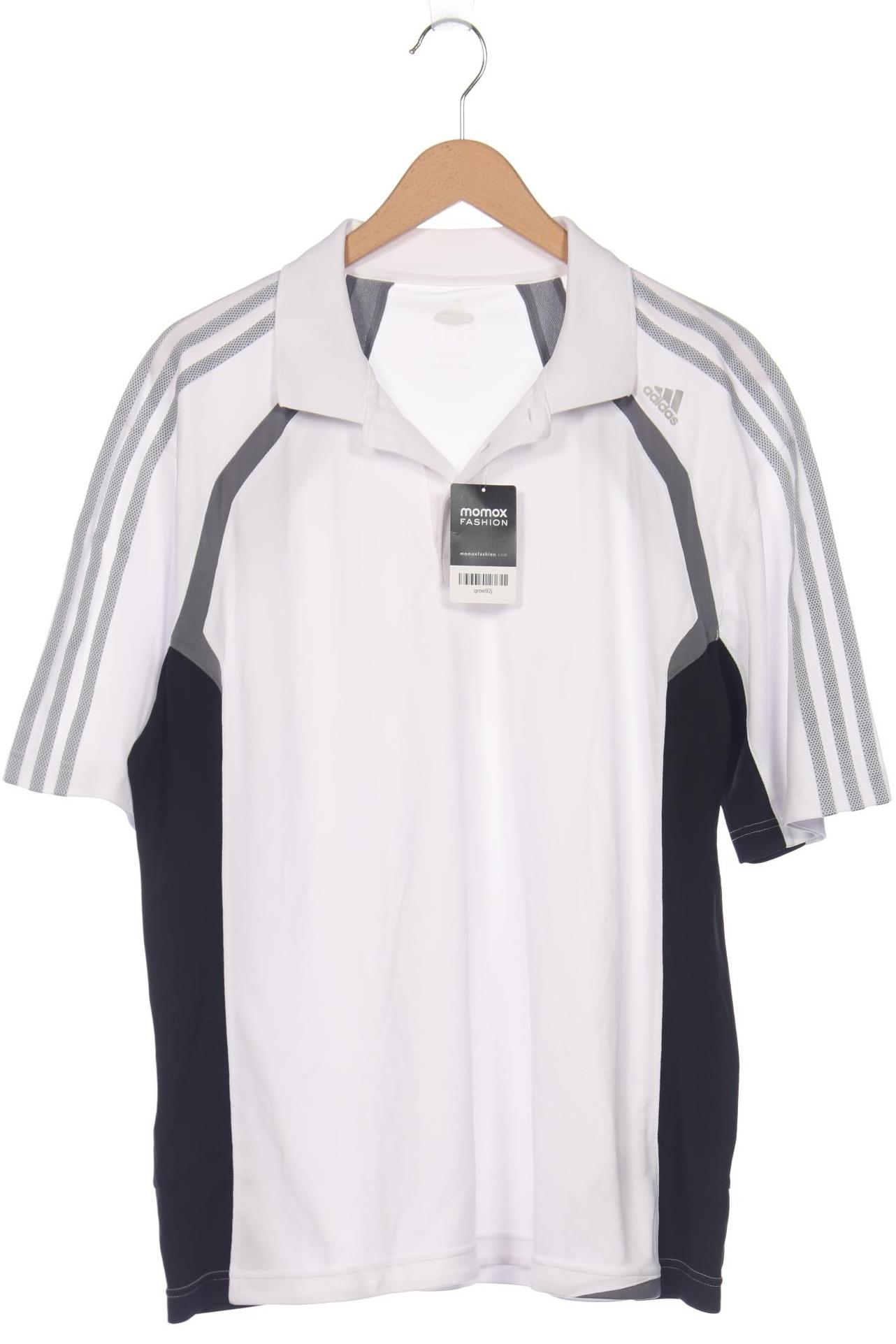 

adidas Herren Poloshirt, weiß, Gr. 54