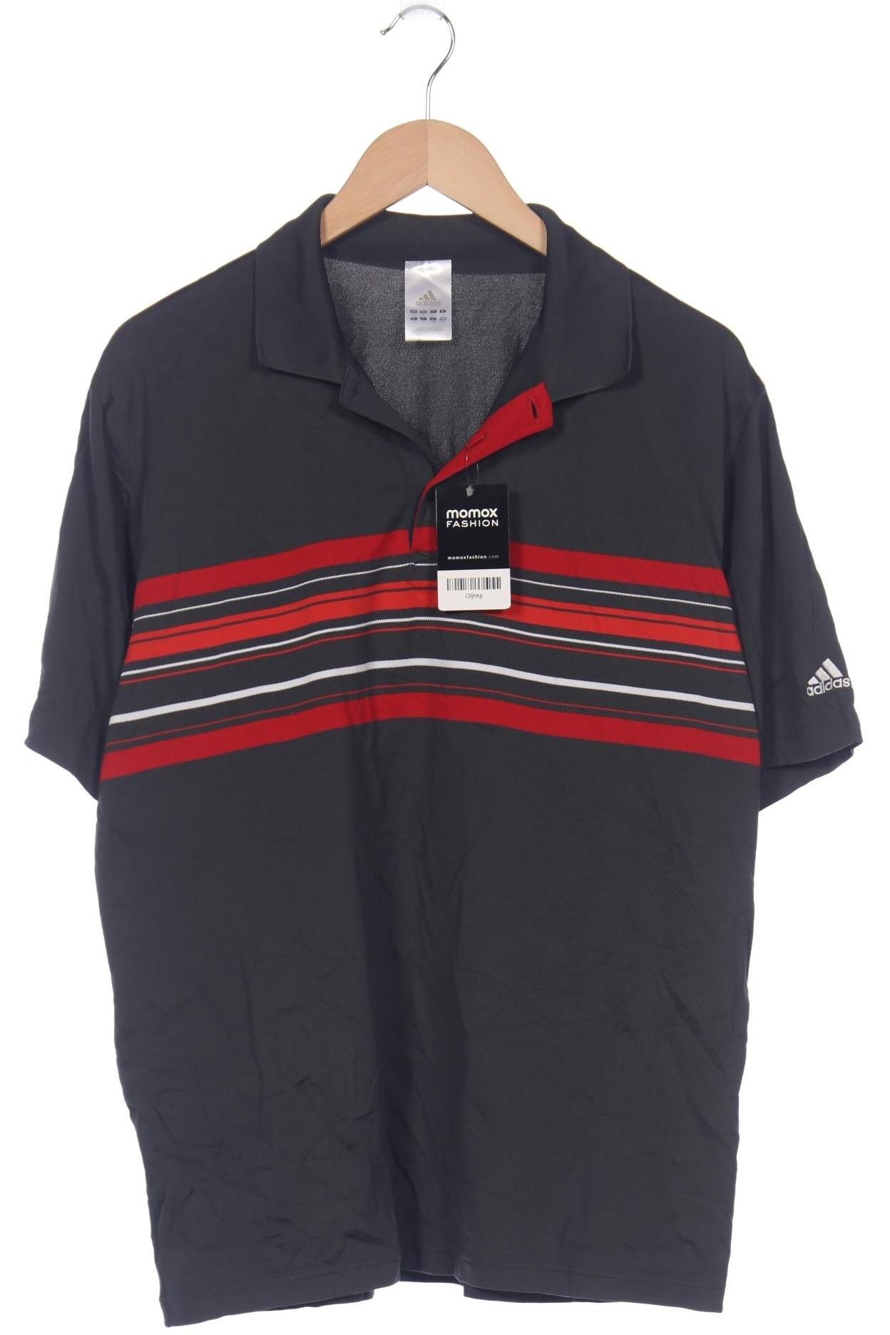 

adidas Herren Poloshirt, grau, Gr. 52