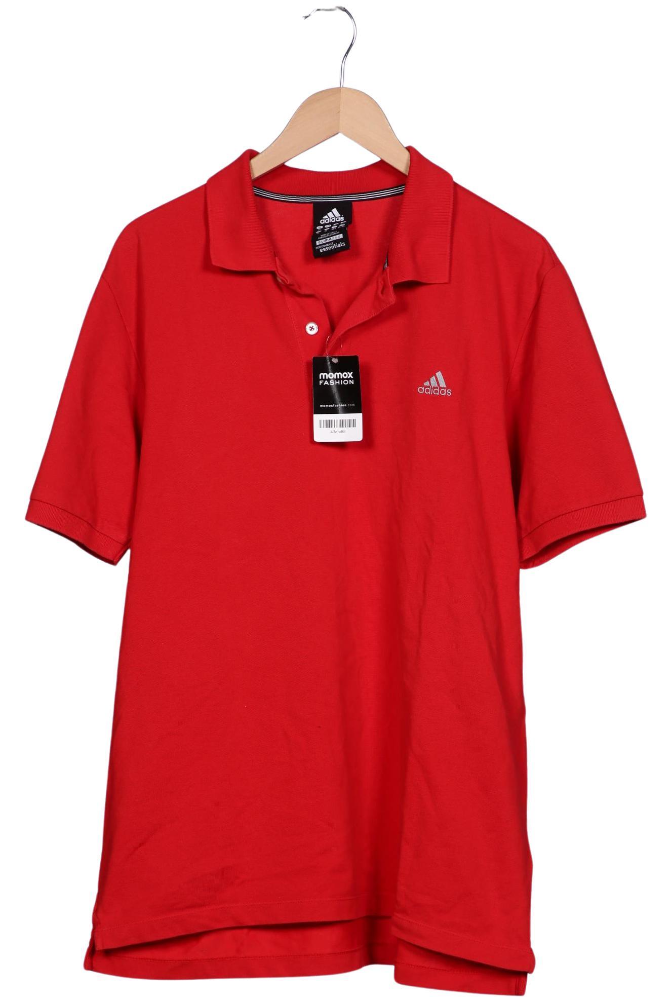 

adidas Herren Poloshirt, rot, Gr. 54