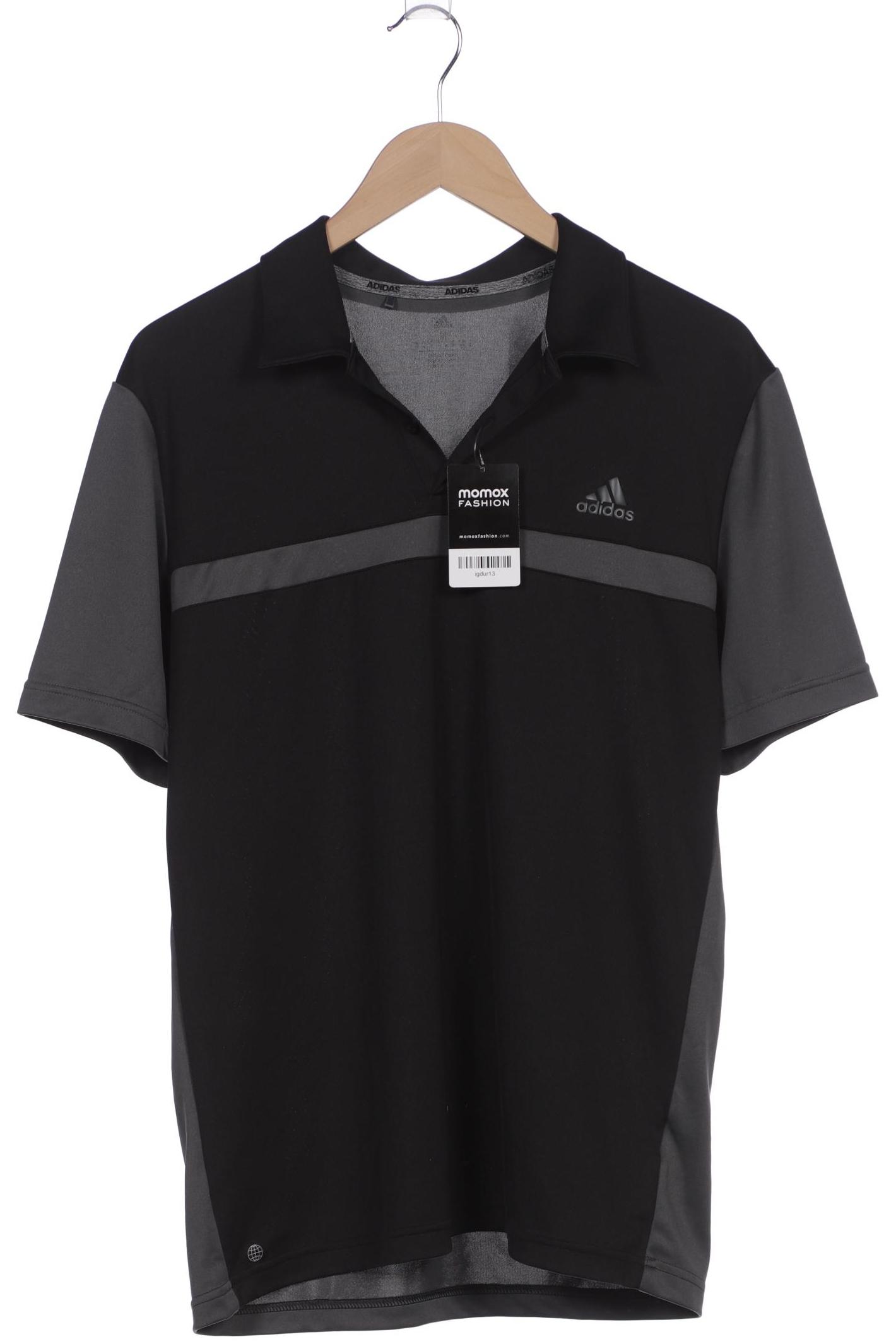 

adidas Herren Poloshirt, schwarz, Gr. 48