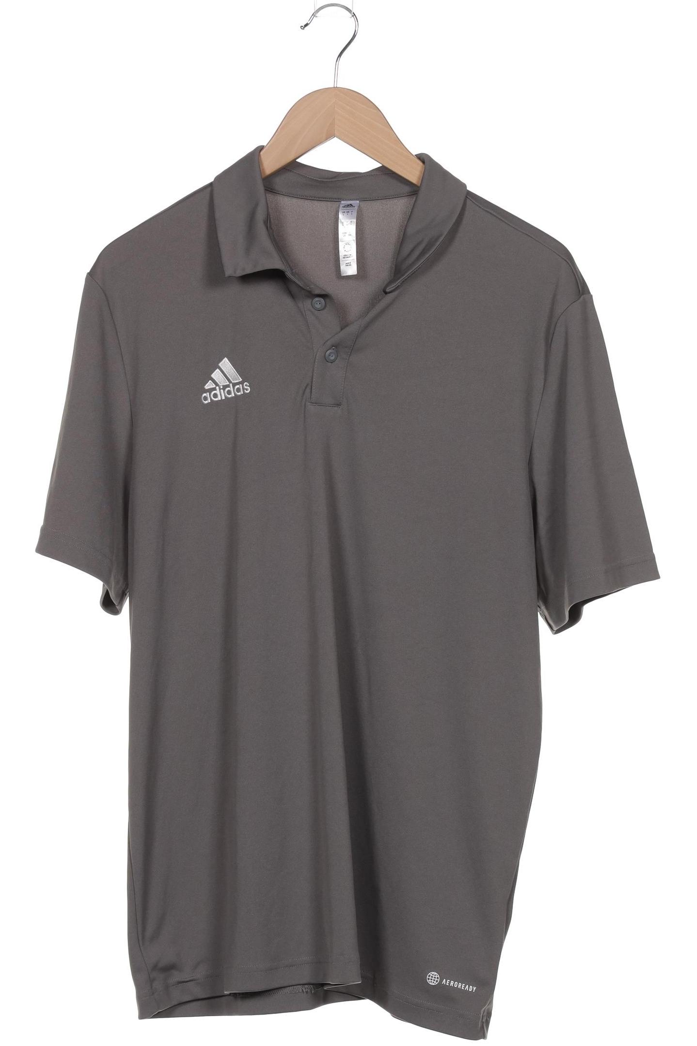 

adidas Herren Poloshirt, grau, Gr. 52
