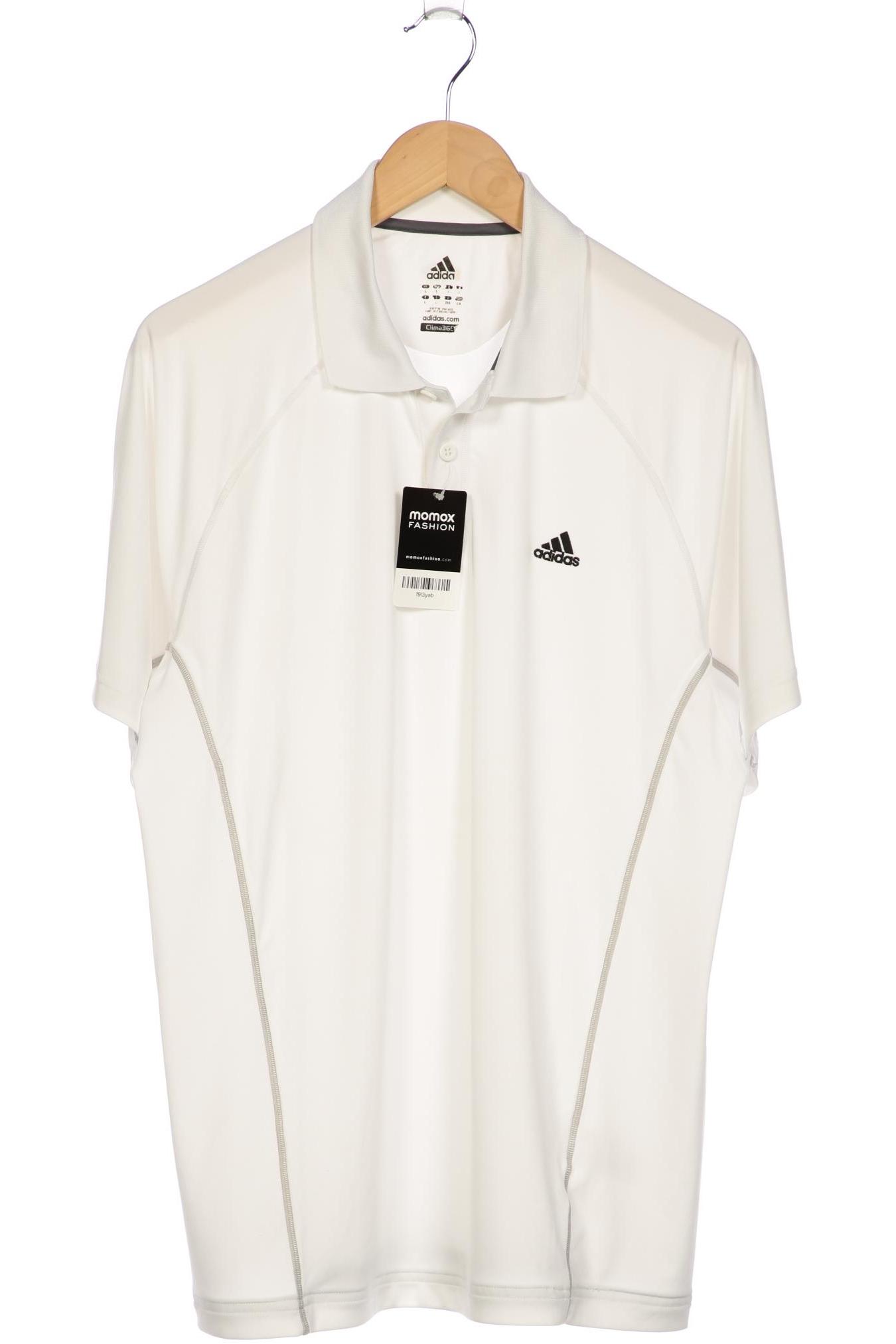 

adidas Herren Poloshirt, weiß, Gr. 52