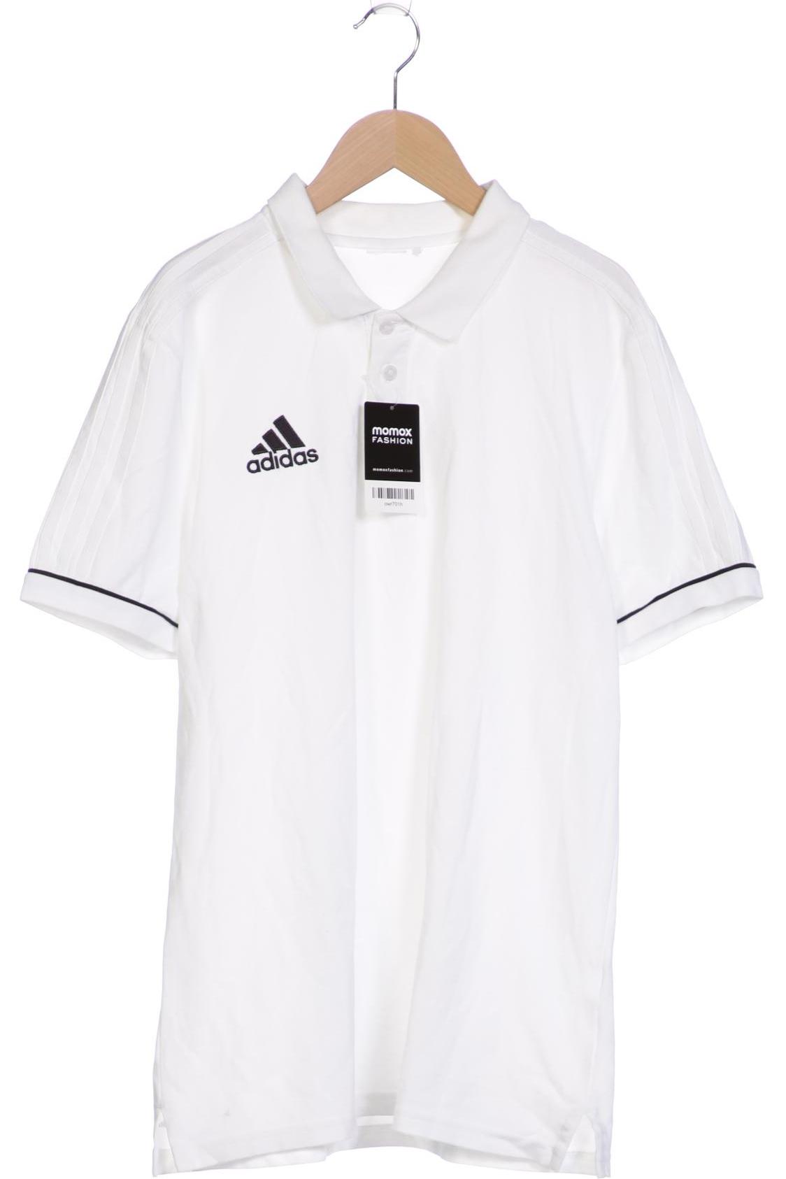 

adidas Herren Poloshirt, weiß, Gr. 52