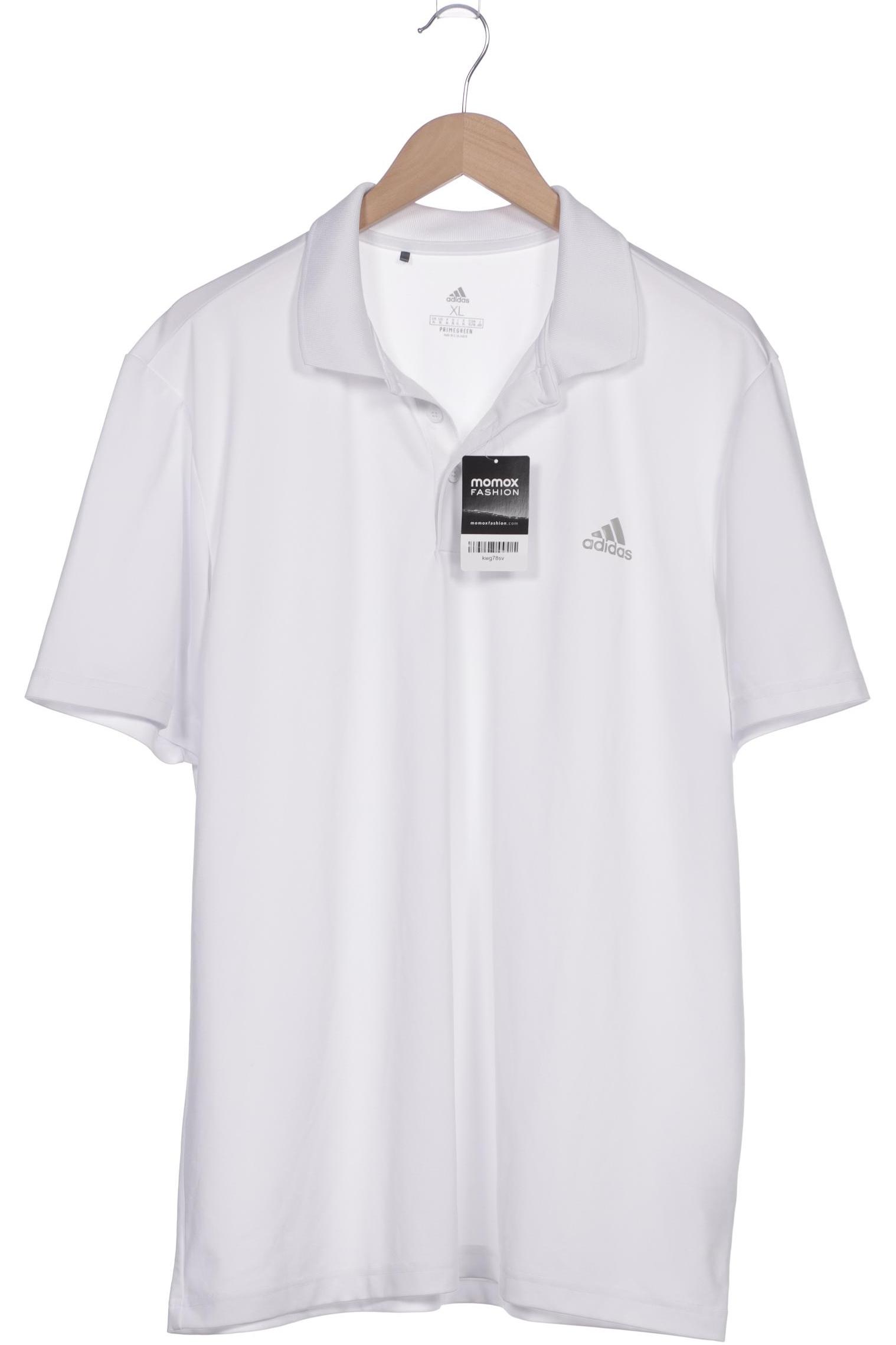 

adidas Herren Poloshirt, weiß, Gr. 54